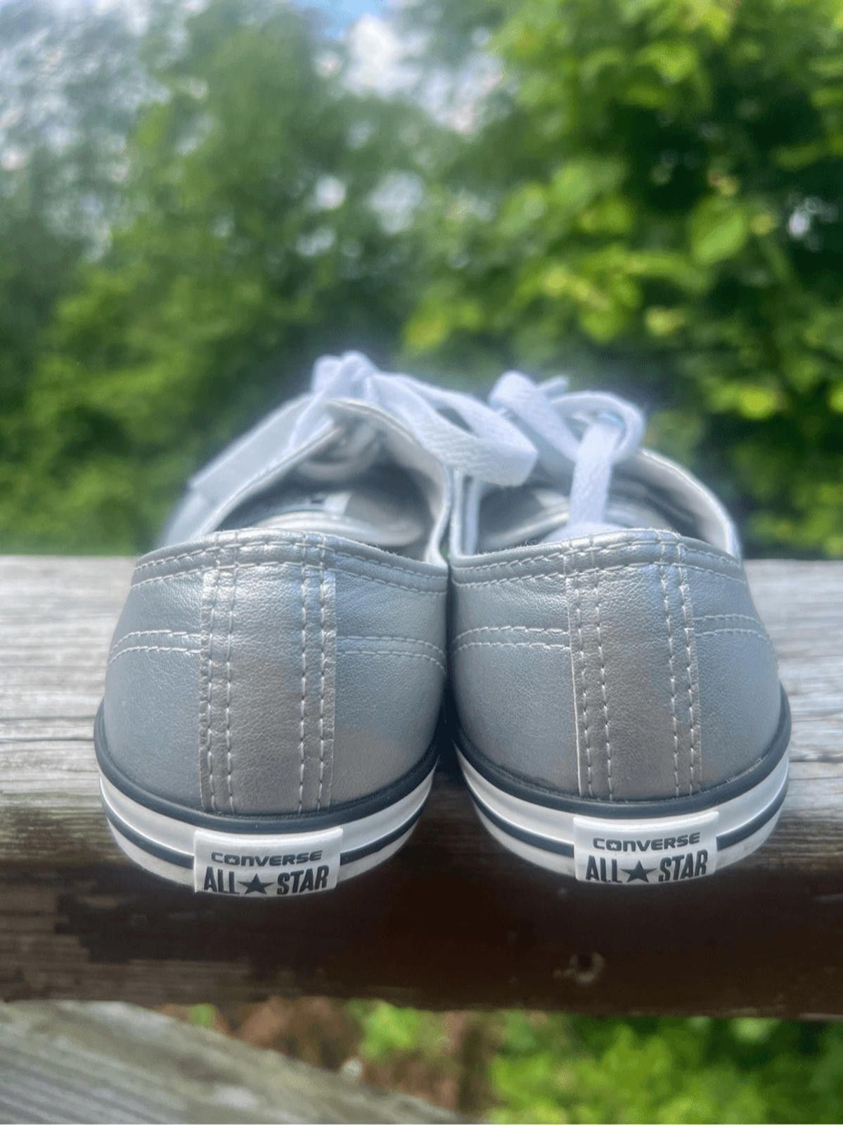 Converse Converse Chuck Taylor silver metallic low top sneakers 7 Size US 7 / IT 37 - 3 Thumbnail