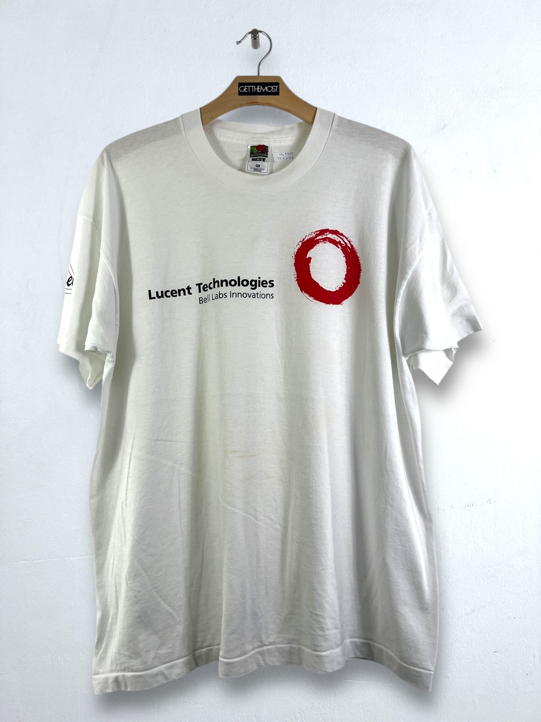 Vintage No.4838 VTG 90s Bell Technologies Promo Graphic Tee (XXL) Size US XXL / EU 58 / 5 - 1 Thumbnail