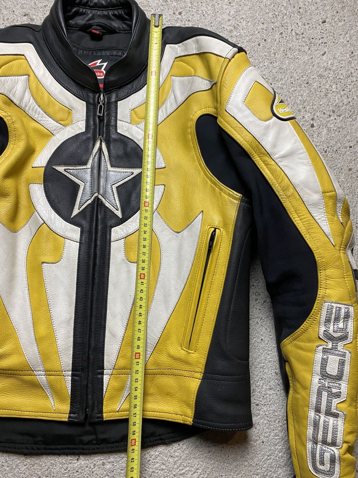 Hein Gericke Hein hericke vintage motorcycle leather jacket y2k yellow Size US M / EU 48-50 / 2 - 10 Thumbnail