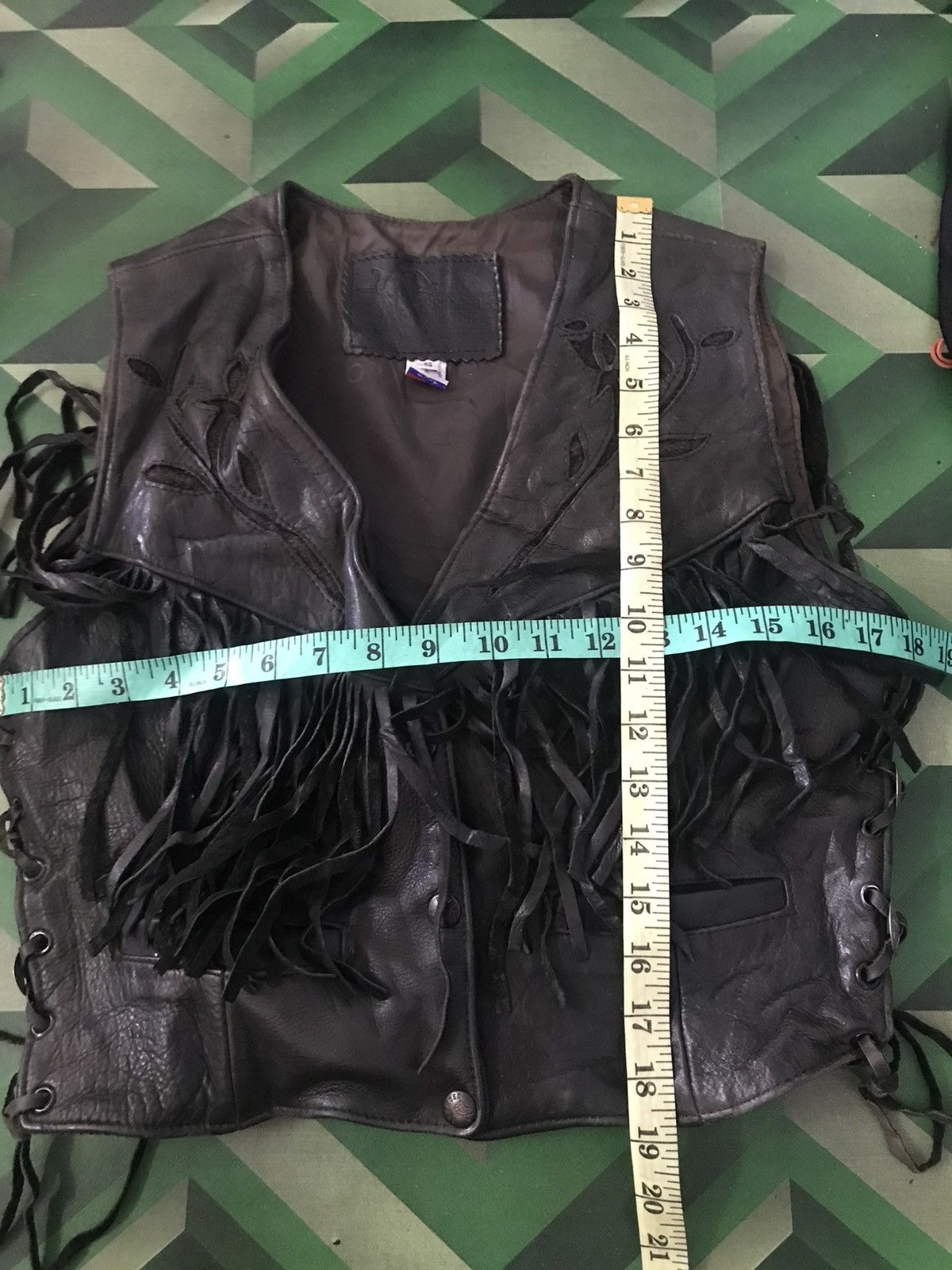 Branded Leather × Leather × Vintage Vintage 80s Branded Leather For Rider Jacket Size S / US 4 / IT 40 - 11 Thumbnail