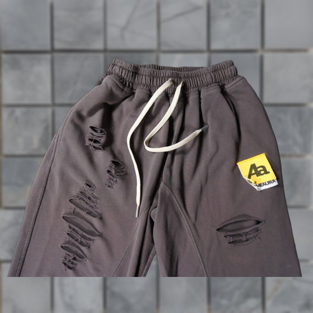 DANCER VINTAGE AcmeAura Sweatpants Womens Small Baggy Gray Kpop Dance Distressed Hip Hop Size 28" / US 6 / IT 42 - 1 Thumbnail