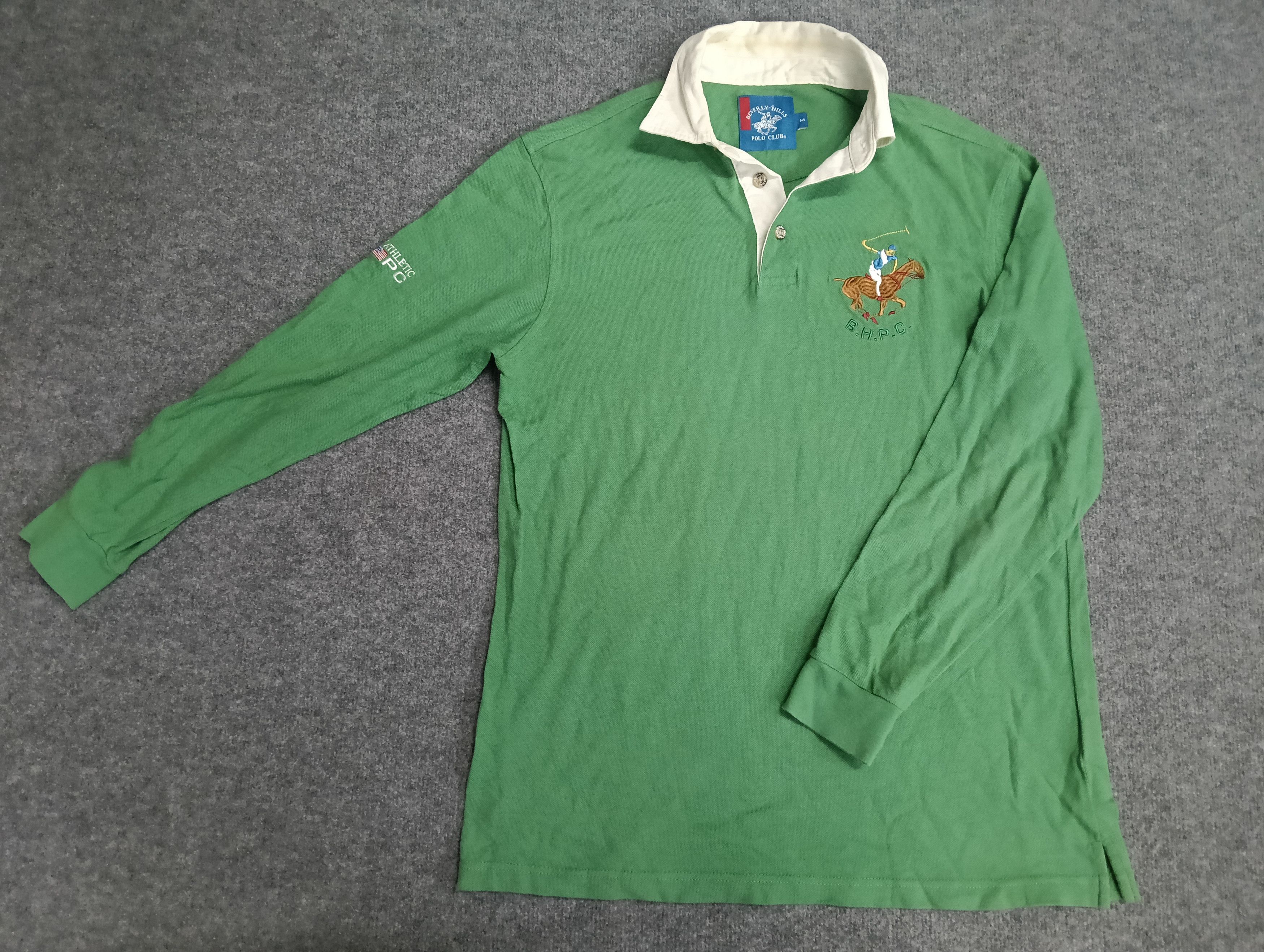 Beverly Hills Polo Club × Polo Ralph Lauren × U.S. Polo Assn. Vintage Beverly hills polo long sleeve Size US M / EU 48-50 / 2 - 1 Thumbnail