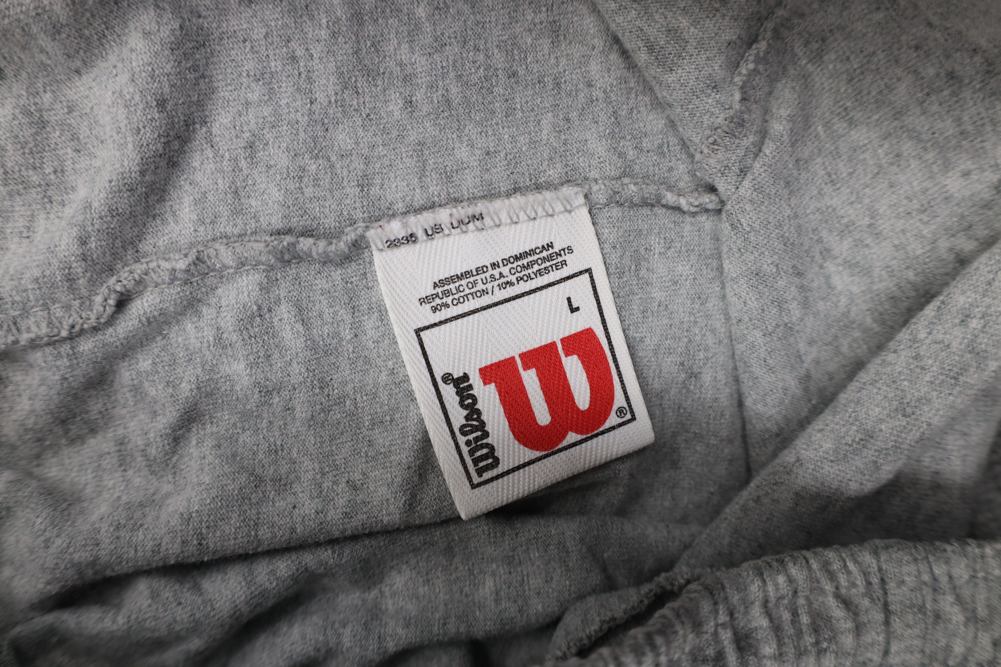 Vintage Vintage 90s Wilson Knee Dad Shorts Heather Gray Cotton Blend Size US 34 / EU 50 - 9 Thumbnail