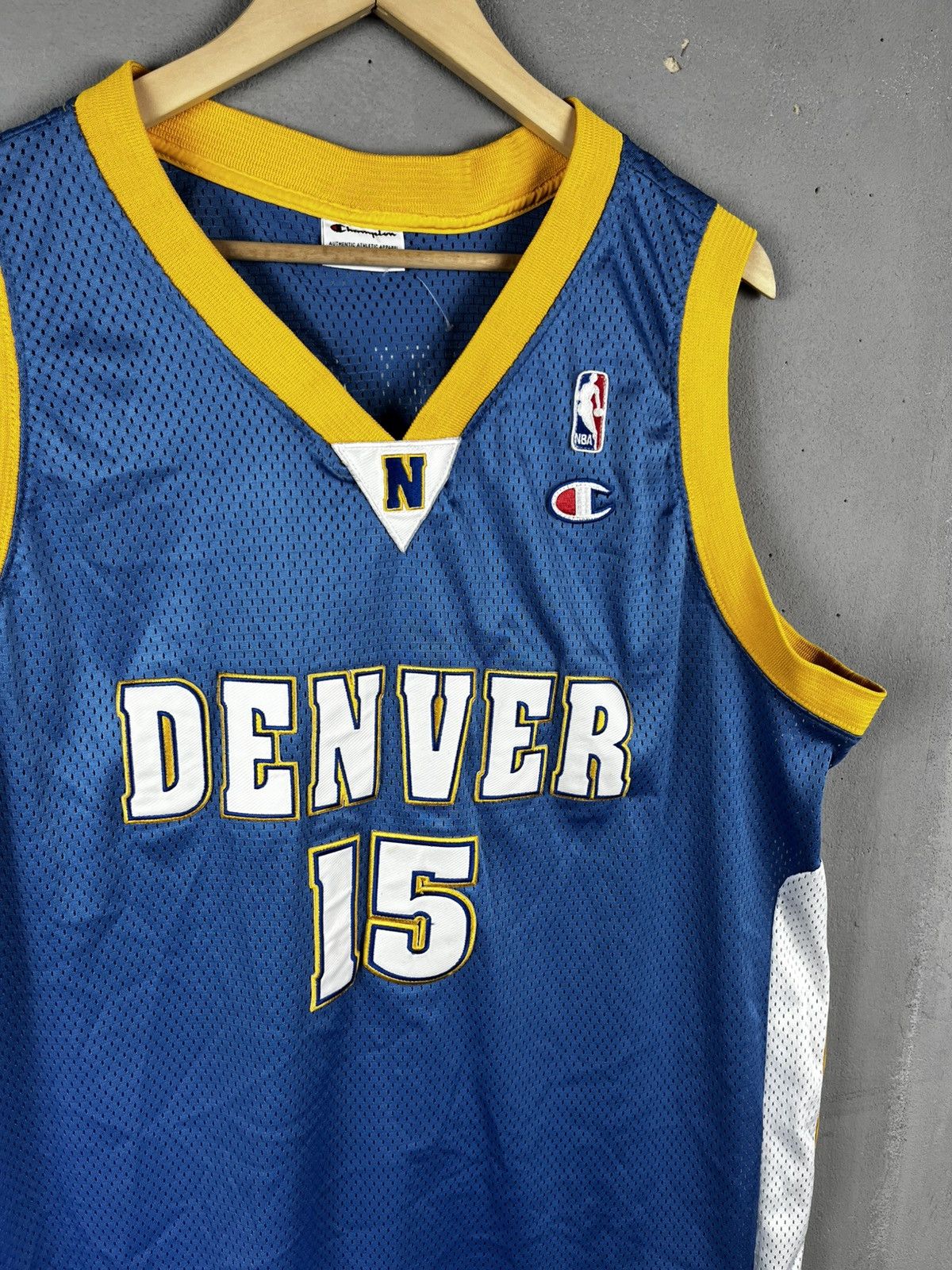 NBA Champion Vintage 90s Denver Nuggets #15 Carmelo Anthony Size US XXL / EU 58 / 5 - 2 Thumbnail