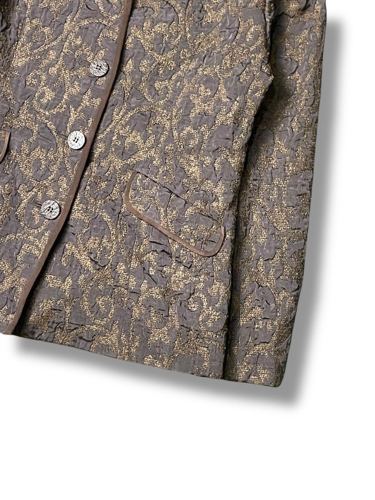 Japanese Brand × Vintage Rovetica Flower Embossed Jacket (70) Size US XXS / EU 40 - 3 Thumbnail