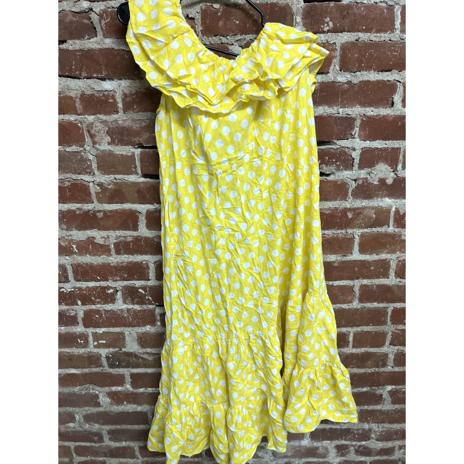 Lisa Marie Fernandez LISA MARIE FERNANDEZ for Target Dress for Women Yellow One Shoulder Sleeveless A-Line St rappy Sleeve Large/XL? Size M / US 6-8 / IT 42-44 - 3 Thumbnail