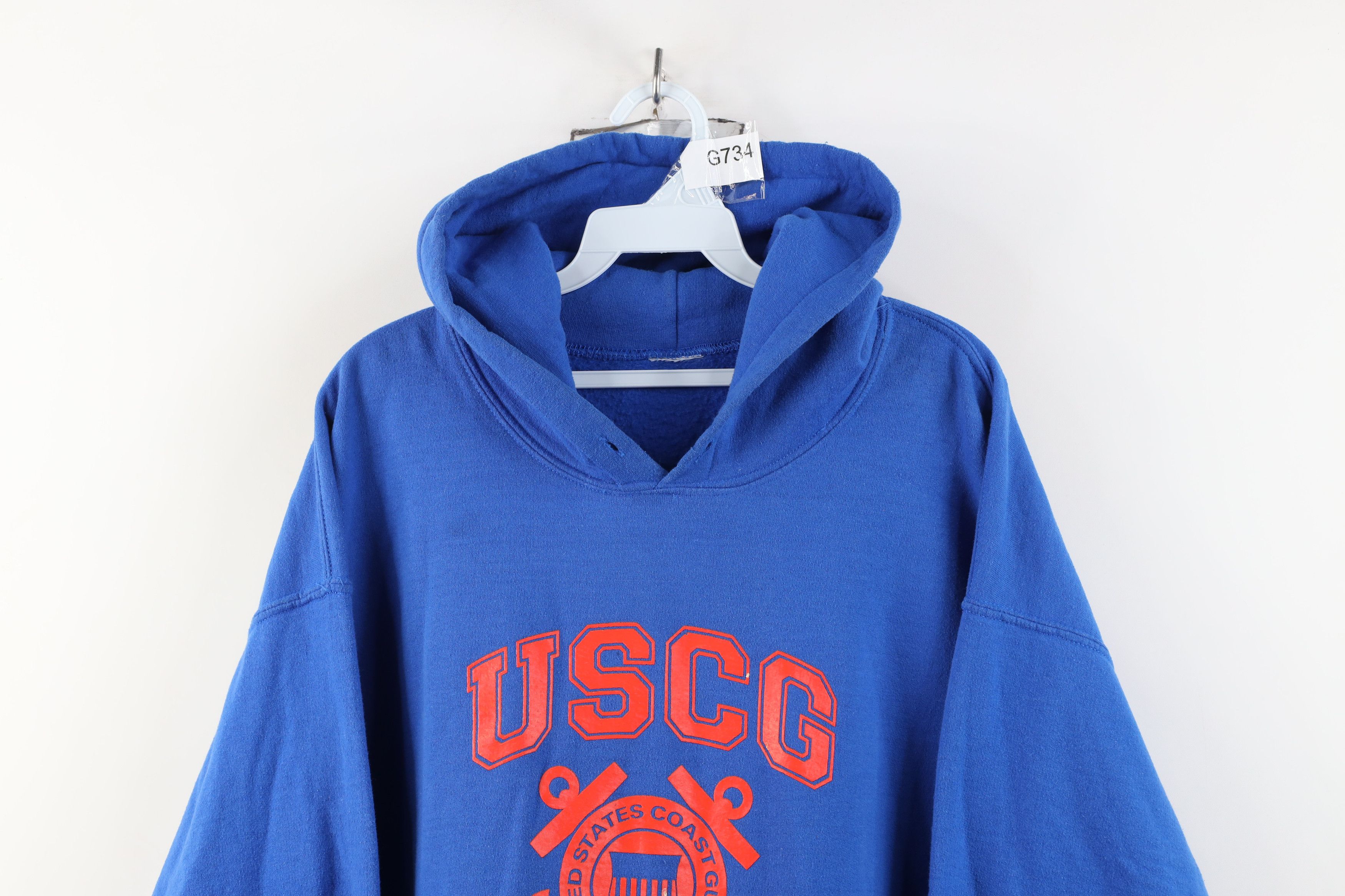Vintage Vintage 90s USCG United States Coast Guard Hoodie Sweatshirt Size US XL / EU 56 / 4 - 2 Thumbnail