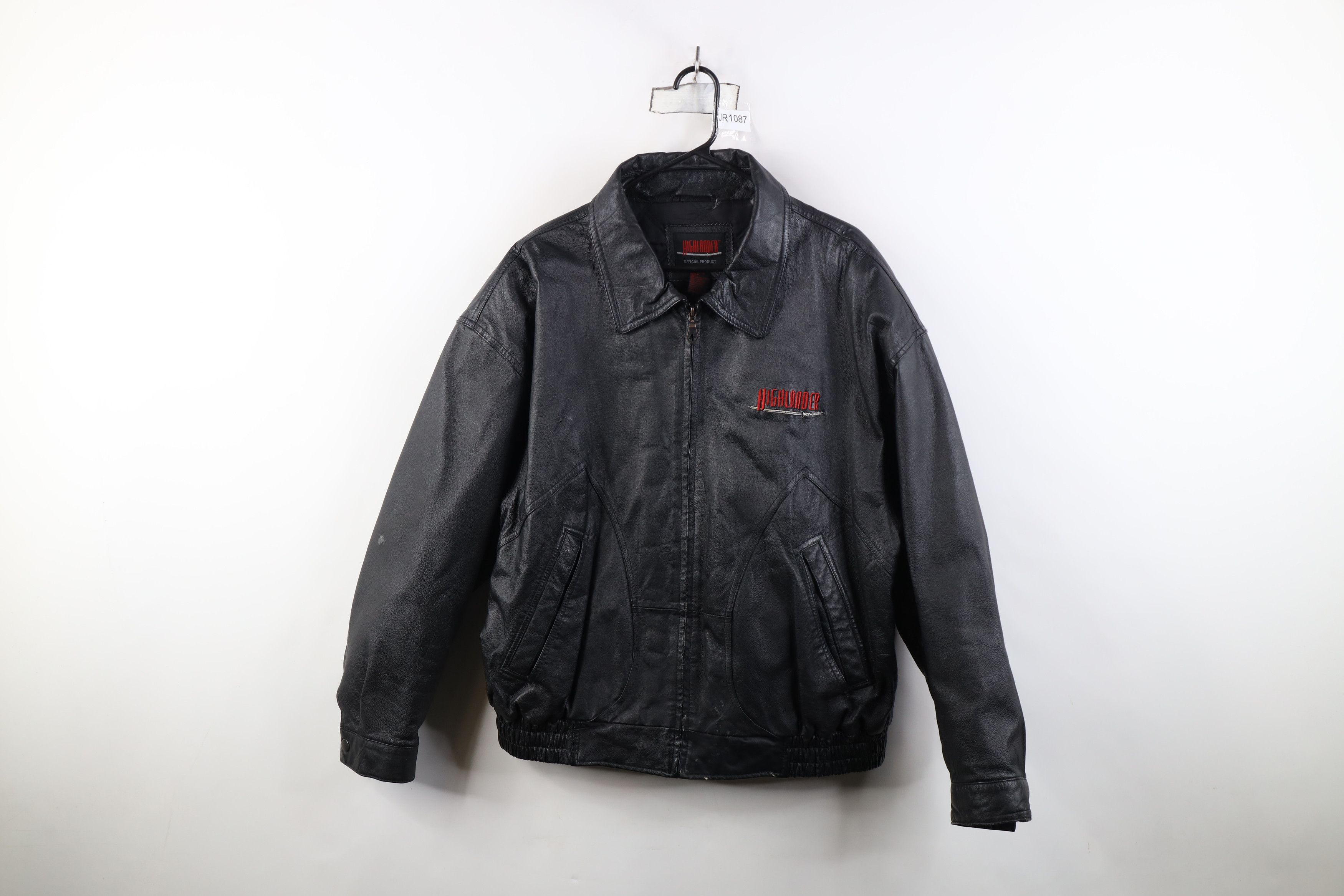 Vintage Vintage 90s Highlander Movie Leather Bomber Jacket Size US XL / EU 56 / 4 - 1 Thumbnail