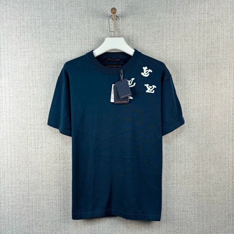 Louis Vuitton Louis Vuitton FW22 piper logo knit short sleeves Size US M / EU 48-50 / 2 - 1 Thumbnail