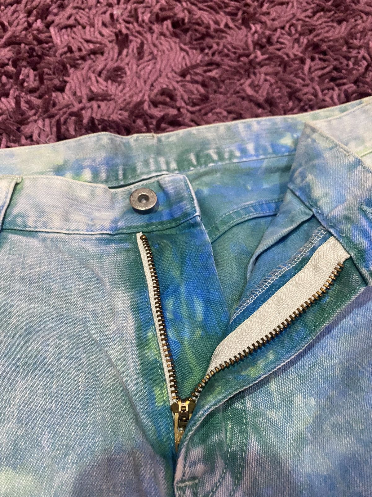 Vintage RARE🔥 Vintage Takeo Kikuchi Japan Bleach Acid Wash Design Size US 33 - 15 Thumbnail