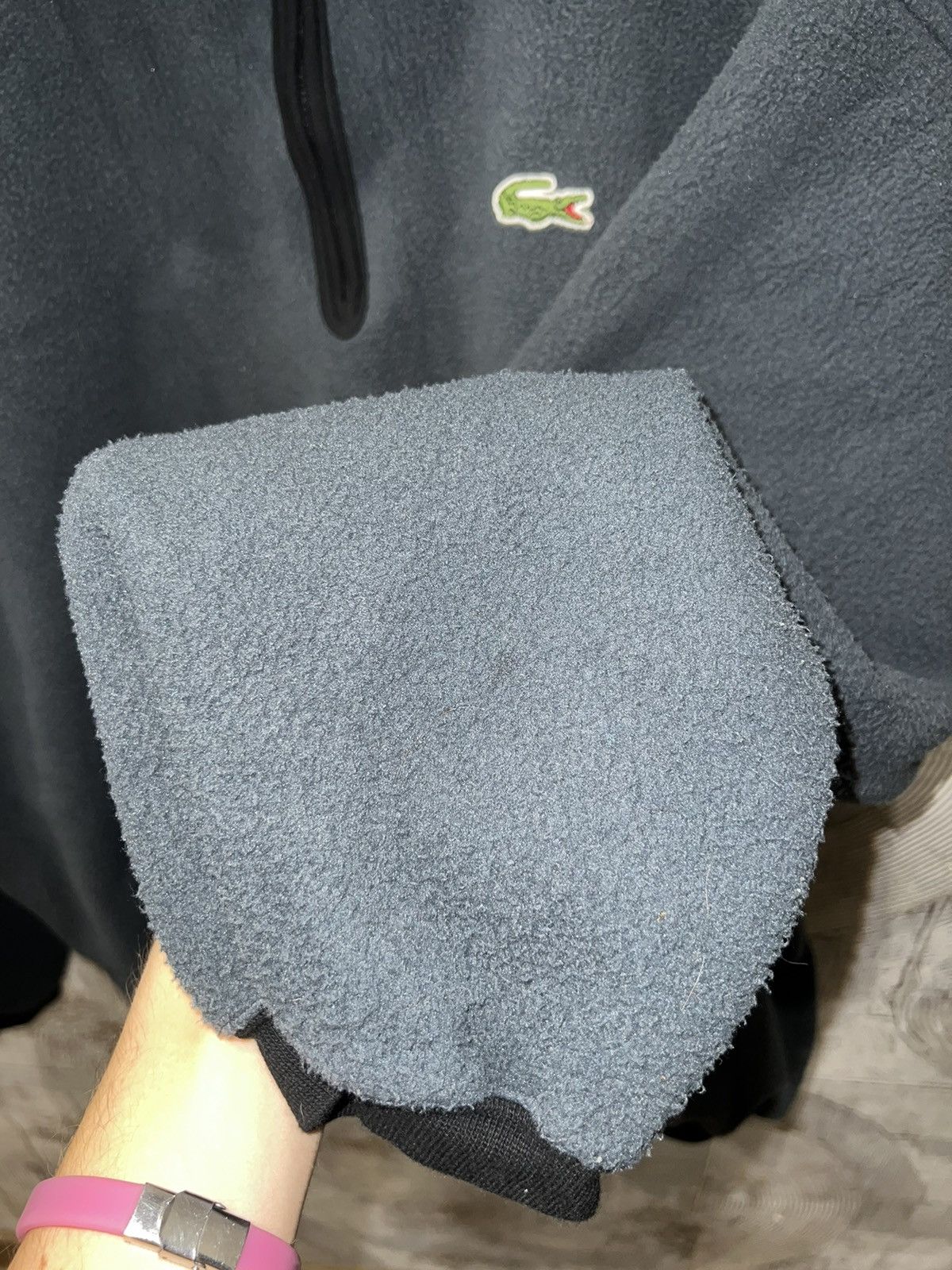 Lacoste × Vintage Lacoste sport vintage fleece sweater sherpa 1/4 zip Size US L / EU 52-54 / 3 - 6 Thumbnail