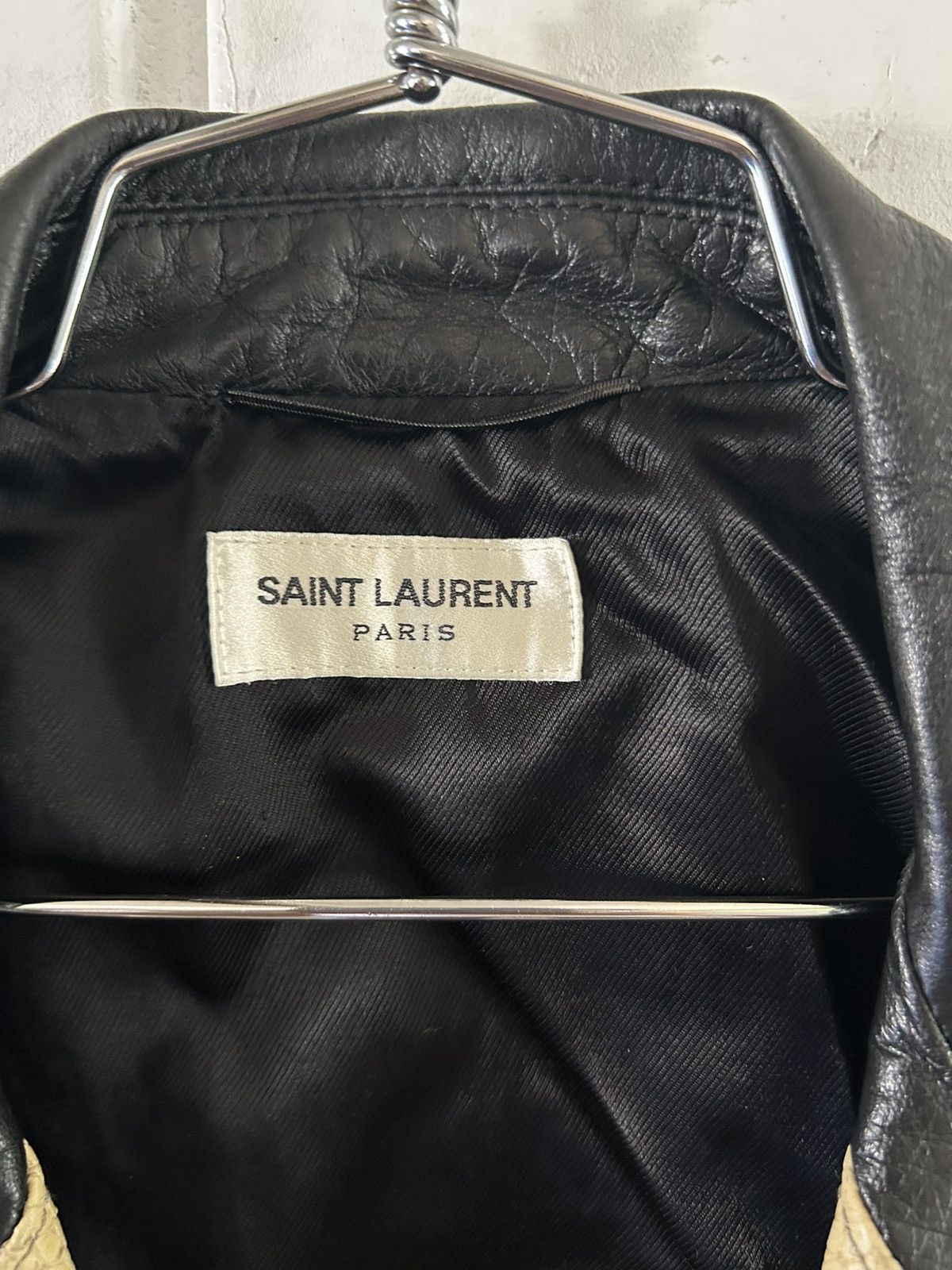 Saint Laurent Paris Saint Laurent FW16 Python Guitar Leather Jacket (sz 48) Size US M / EU 48-50 / 2 - 4 Thumbnail