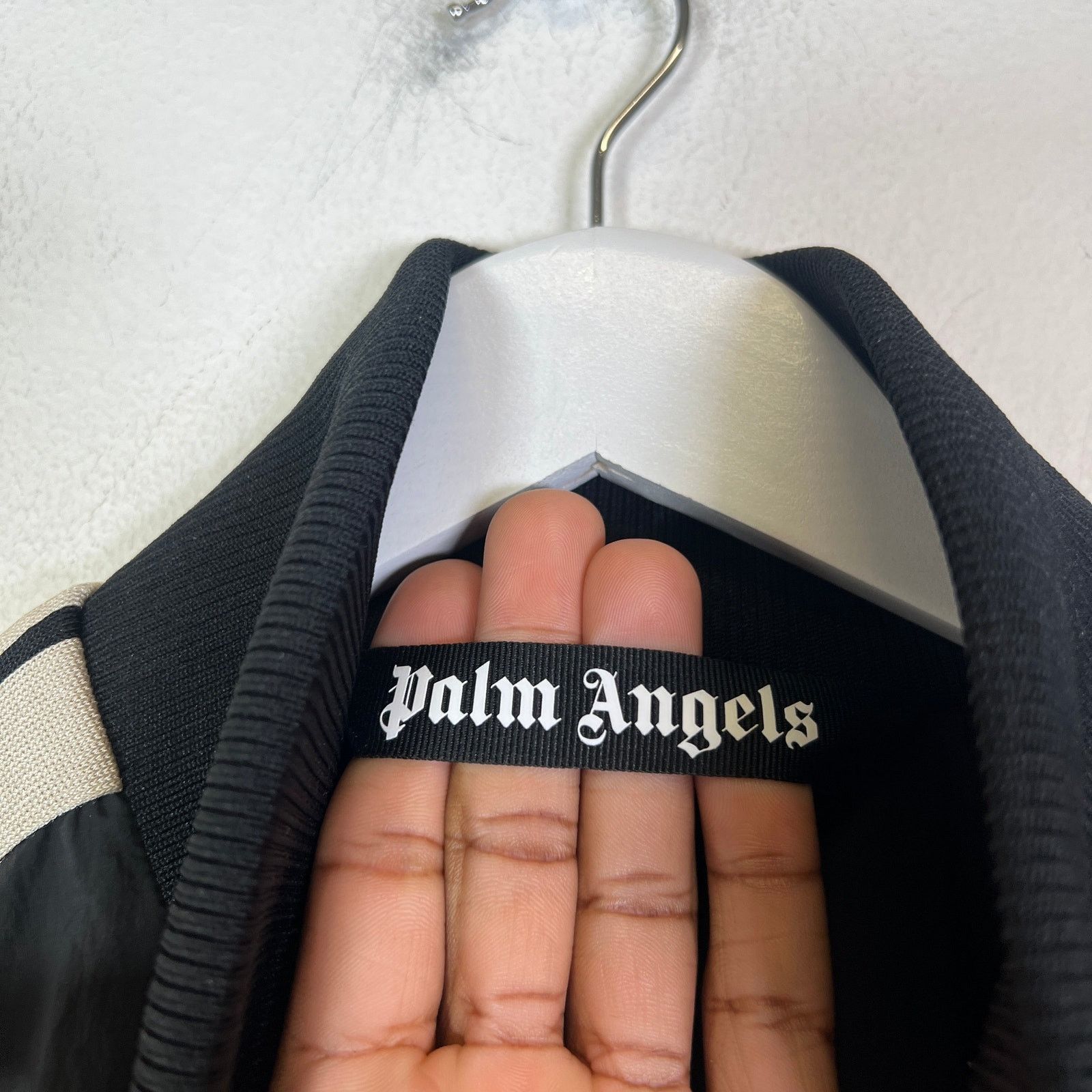Palm Angels Palm Angels Curved Logo Nylon Windbreaker Jacket Size US XXL / EU 58 / 5 - 3 Thumbnail