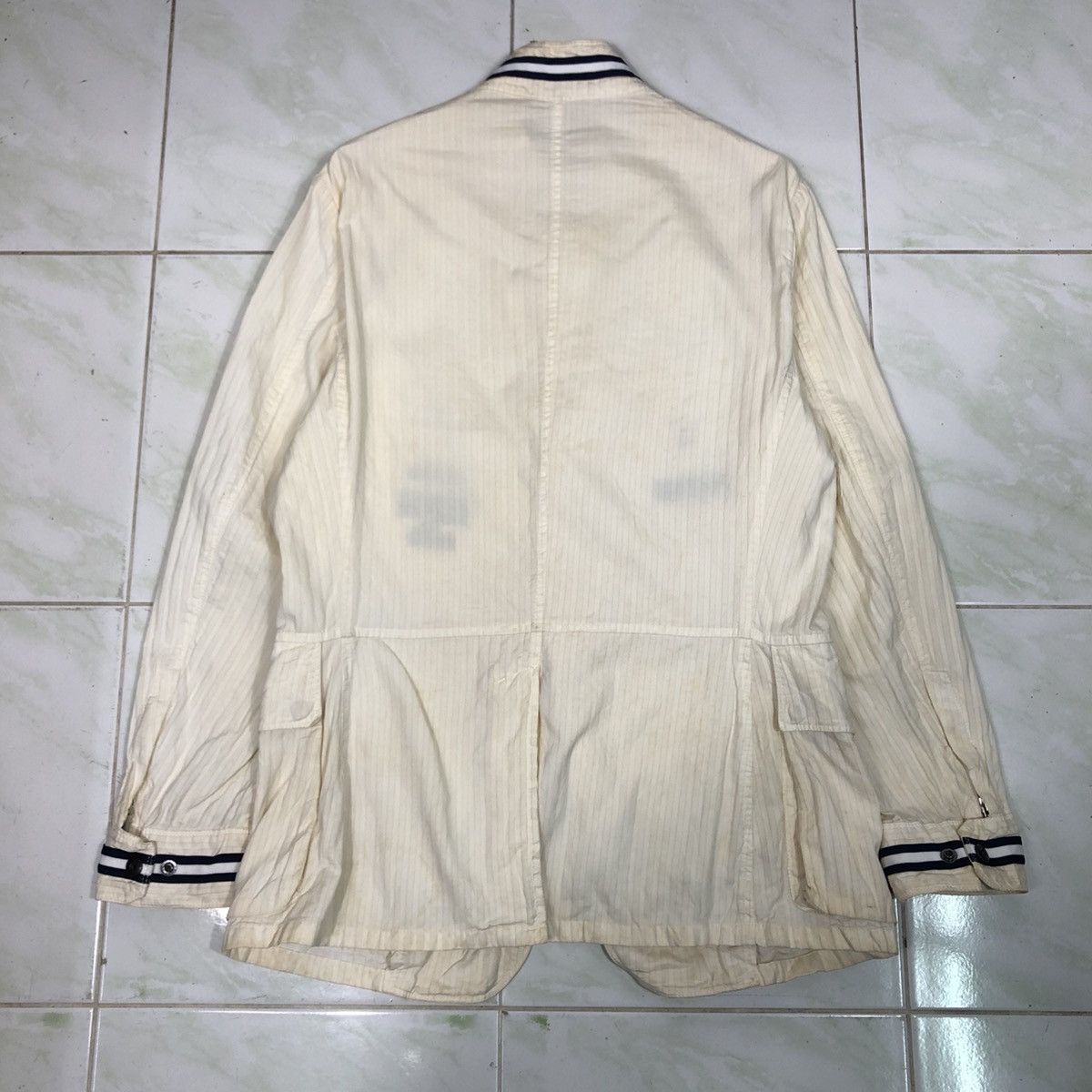 Issey Miyake 💥VINTAGE HICKORY CHORE JACKET STRIPED SABI SABI Size US S / EU 44-46 / 1 - 2 Thumbnail