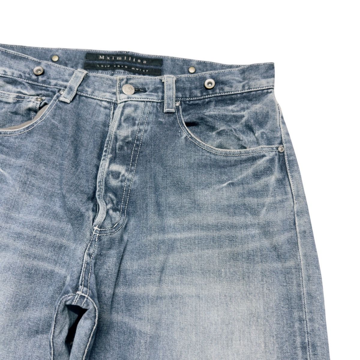 Maximilian Davis Mximillian Distressed Denim Jeans Size US 33 - 5 Thumbnail