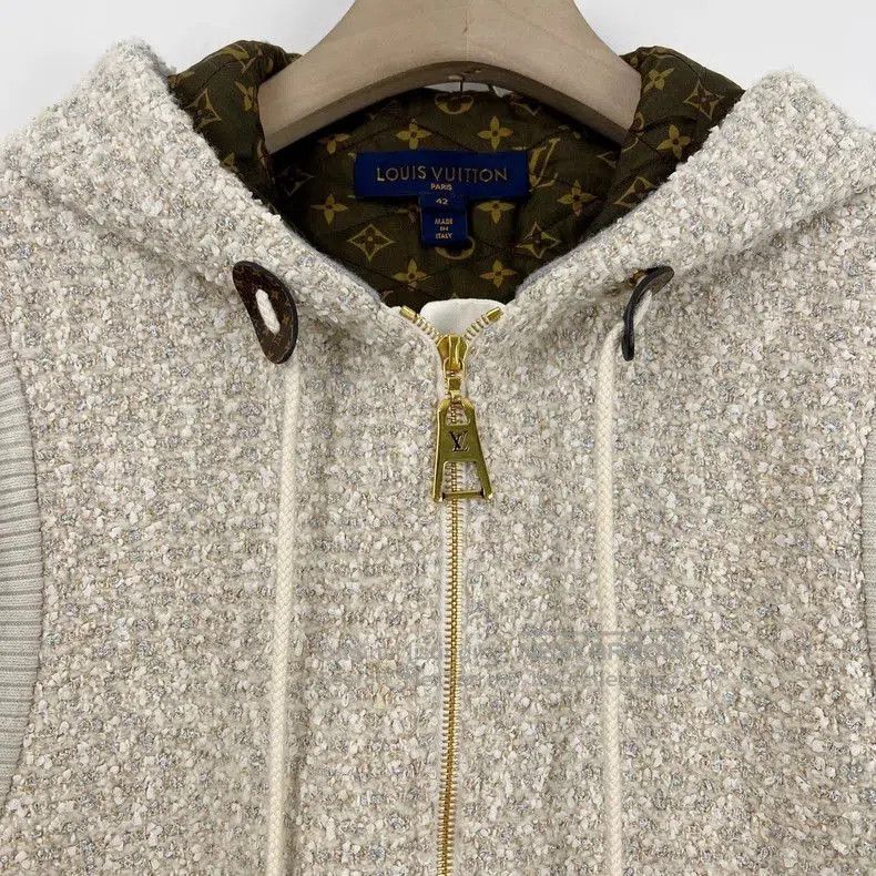 Louis Vuitton Louis Vuitton Tweed Hooded Jacket. Size US M / EU 48-50 / 2 - 3 Thumbnail