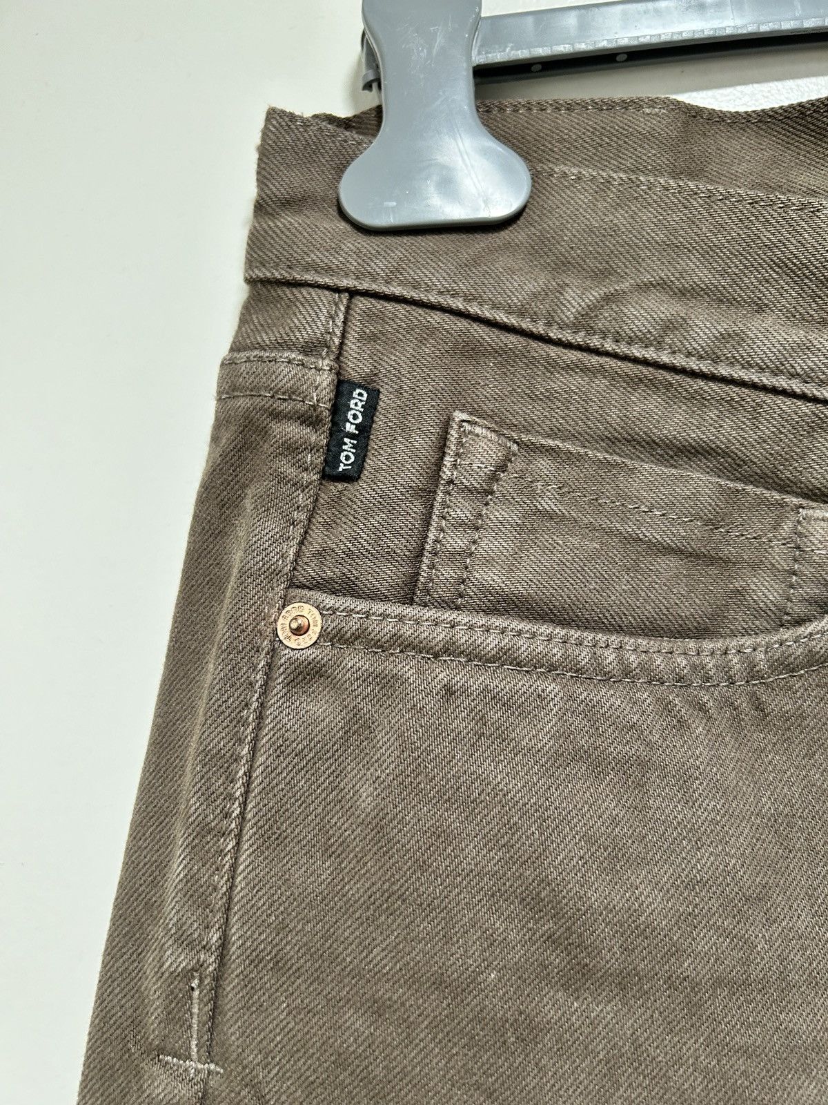 Tom Ford Tom Ford SLIM SELVAGE BULL DENIM JEANS size 32 TFD001 BRj02 Size US 32 / EU 48 - 10 Thumbnail