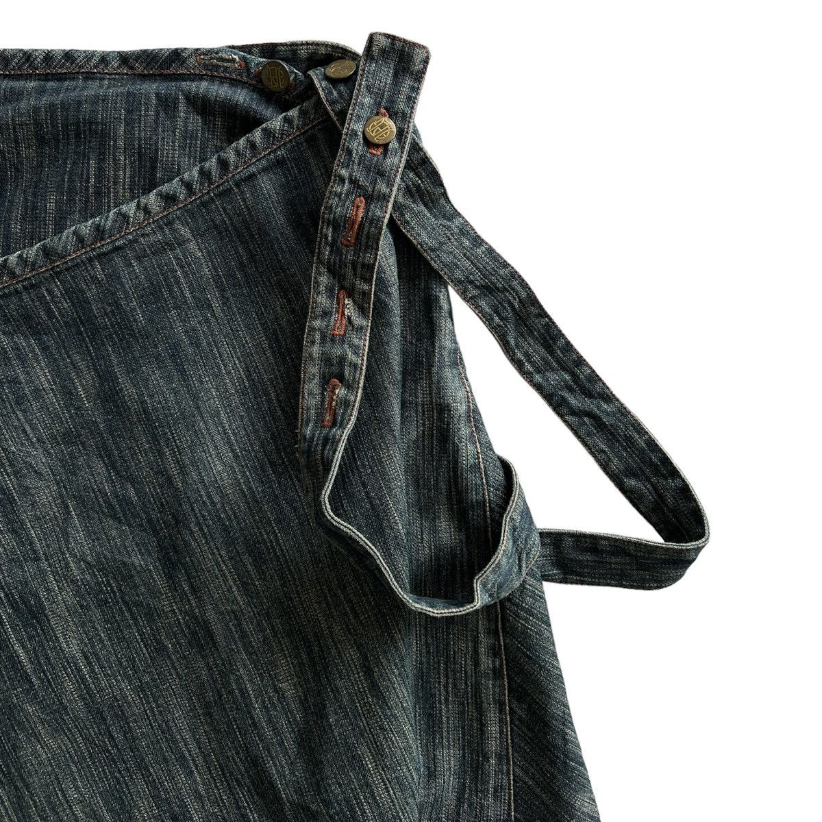 Jean Paul Gaultier × Vintage VINTAGE JEAN PAUL GAULTIER ASYMMETRIC DENIM SKIRT Size 30" / US 8 / IT 44 - 4 Thumbnail