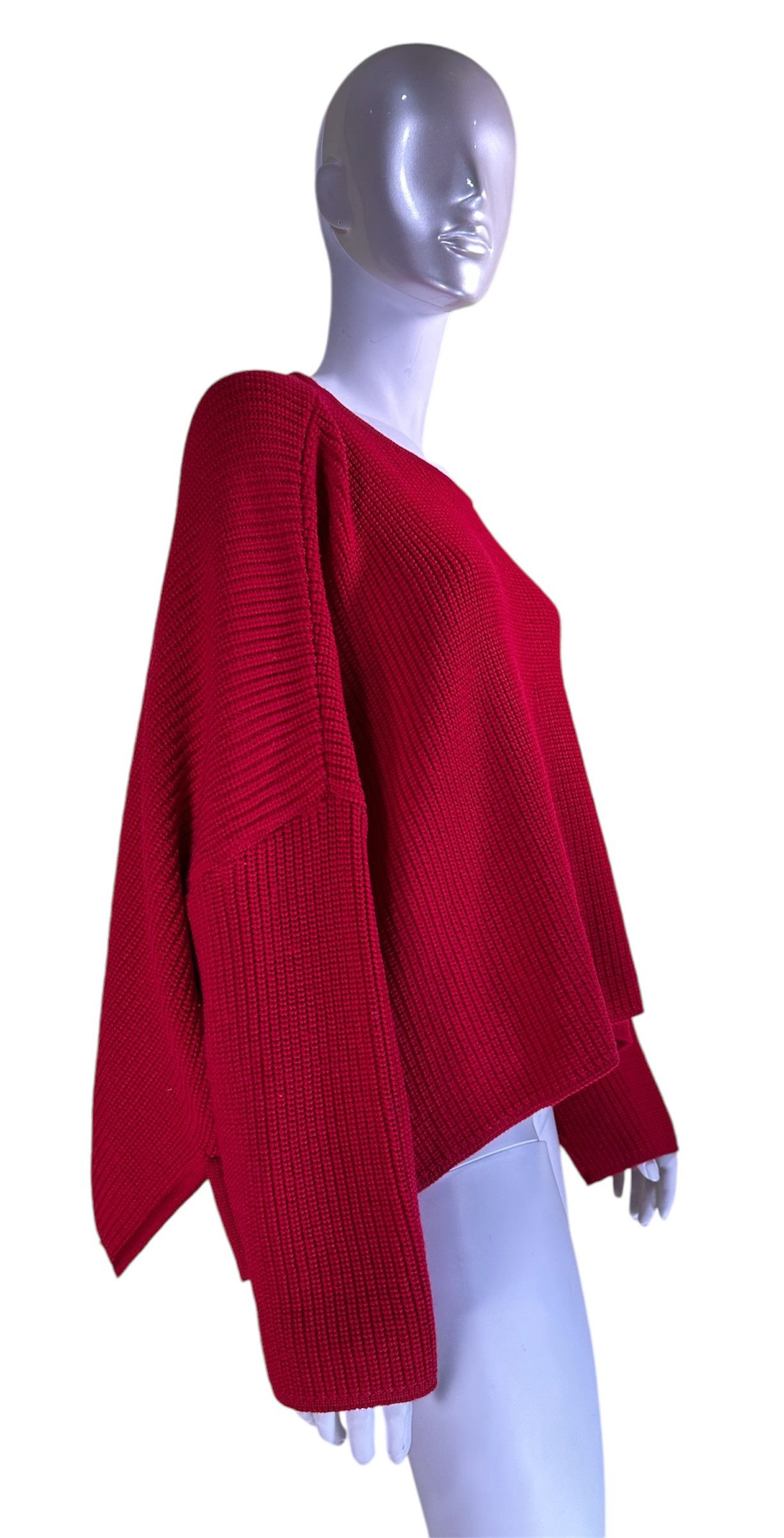 Ivan Grundahl Red Merino Wool Jumper Size M / US 6-8 / IT 42-44 - 2 Thumbnail