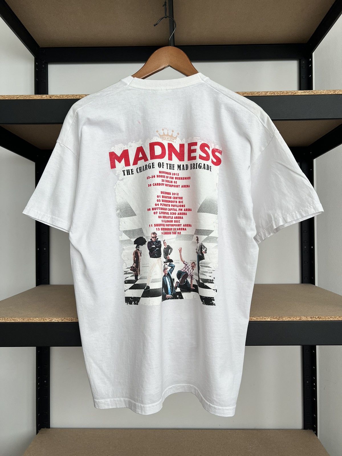 Band Tees Vintage 2012 Madness Band Tour White T-shirt Size US XL / EU 56 / 4 - 2 Thumbnail