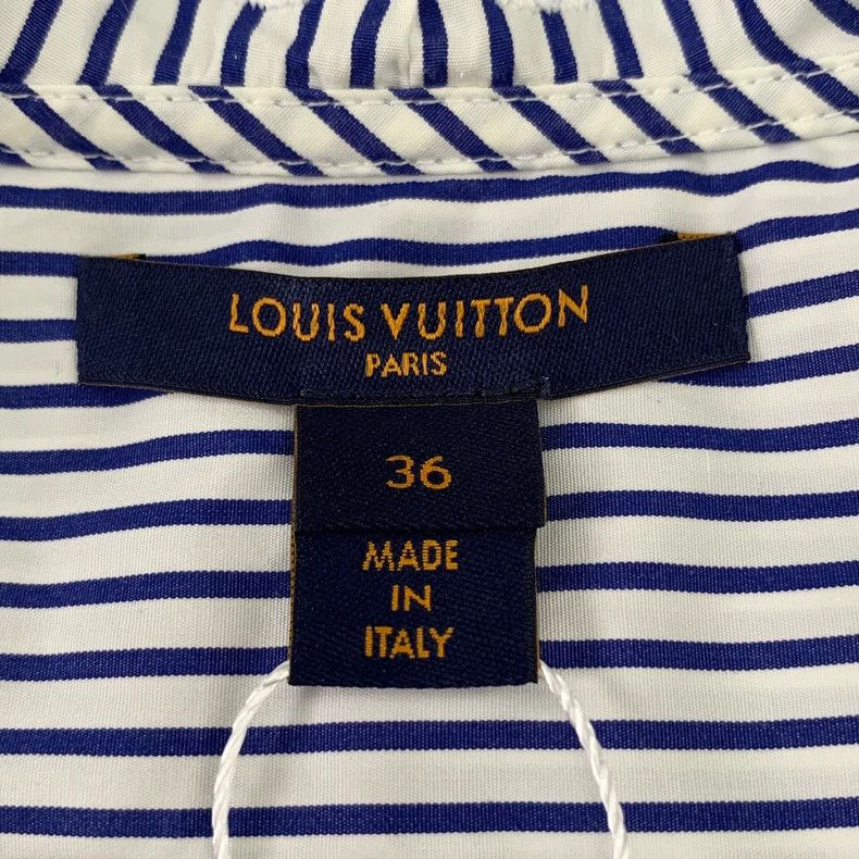 Louis Vuitton Louis Vuitton 22 Long Sleeve Shirt with Blue Vertical Stri Size XS / US 0-2 / IT 36-38 - 5 Thumbnail