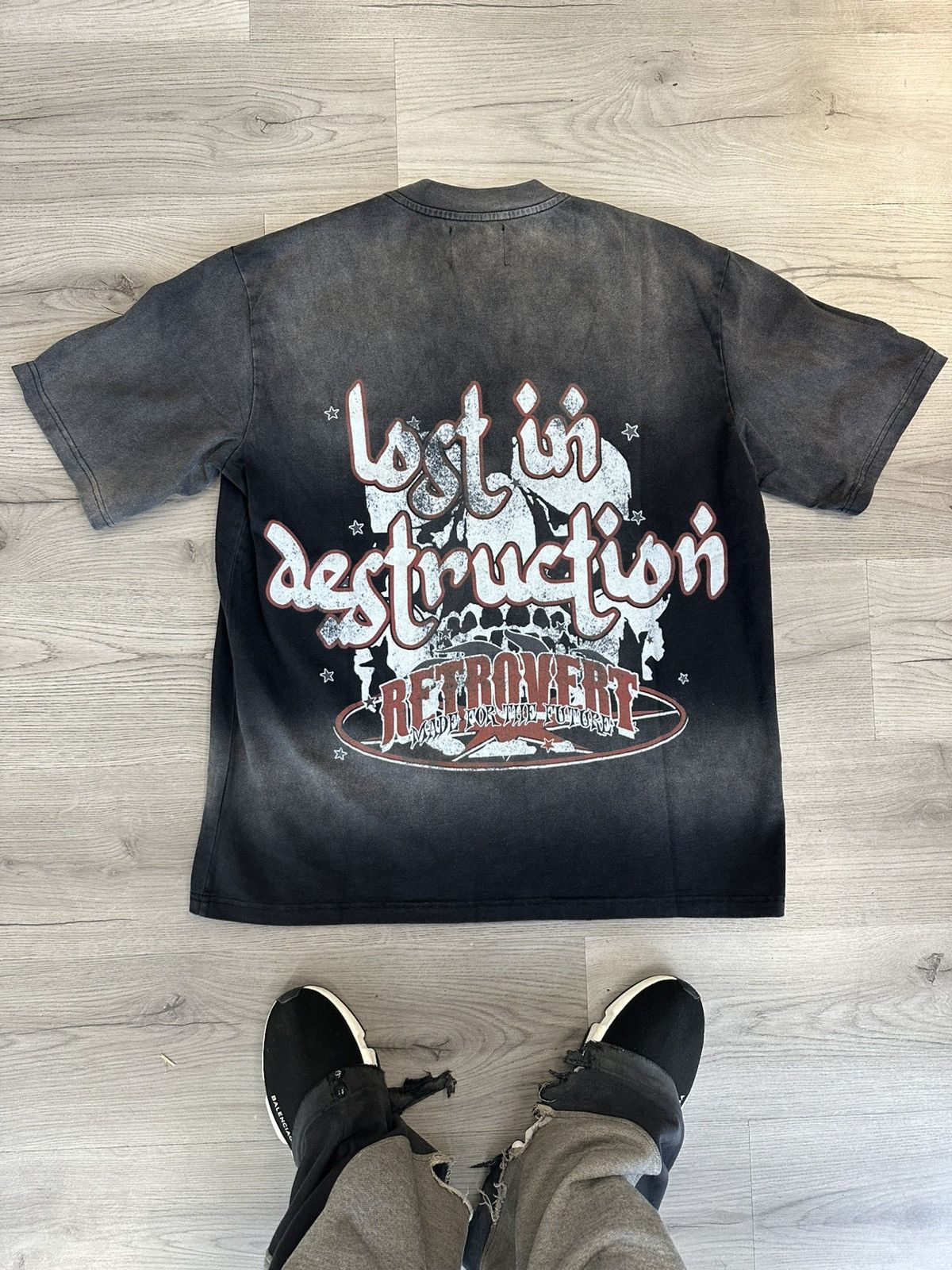 RETROVERT Retrovert Heart Thorn T-Shirt Black Size US XL / EU 56 / 4 - 2 Thumbnail