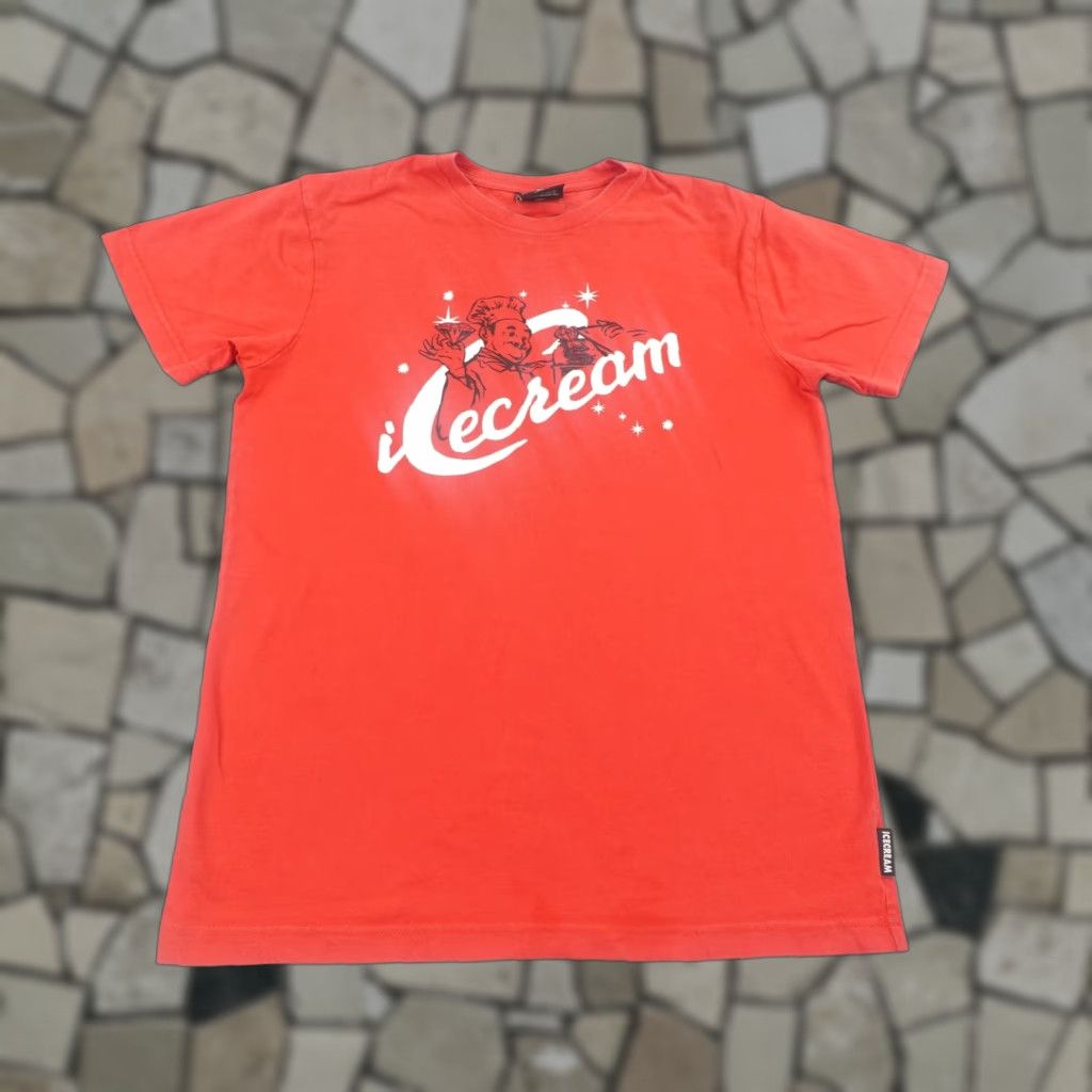 Vintage Icecream Shirt Mens Small Red BBC Pharrell Skateboarding Skater Hip Hop Tee Size US S / EU 44-46 / 1 - 1 Thumbnail