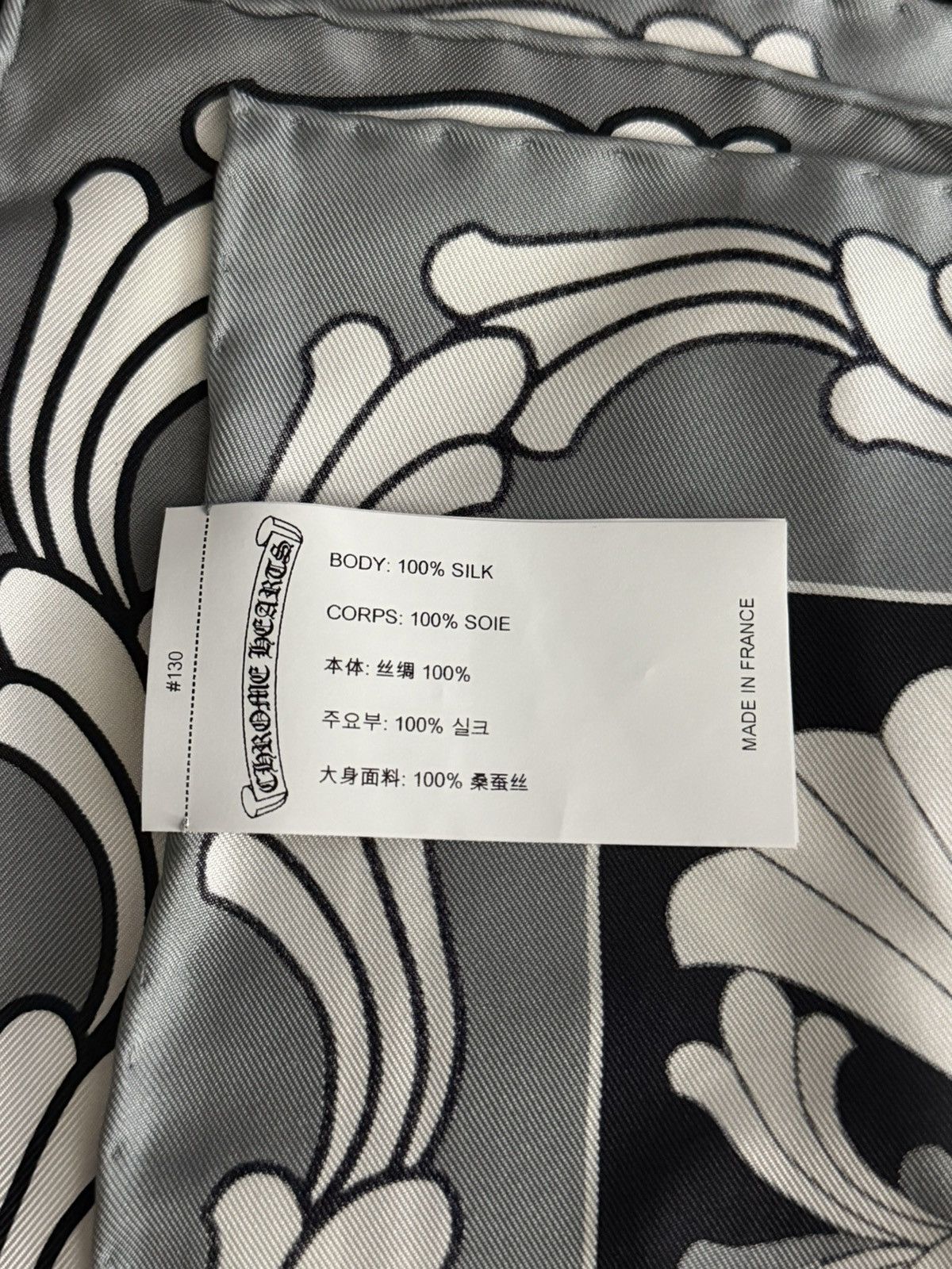 Chrome Hearts Chrome Hearts Ceiling Silk Scarf Size ONE SIZE - 3 Thumbnail