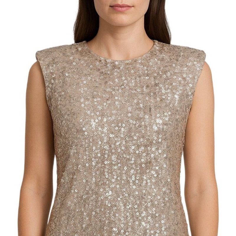 Other ilver Sequin Top – Women’s 1X with Shoulder Pads Size XL / US 12-14 / IT 48-50 - 2 Thumbnail