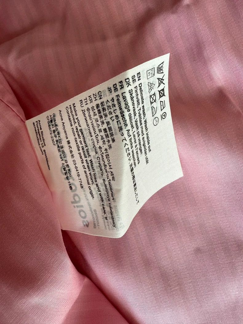 Acne Studios acne studios size:42 Pink half-sleeved shirt 2506-Nextarro Size XXS / US 00 / IT 34 - 4 Thumbnail