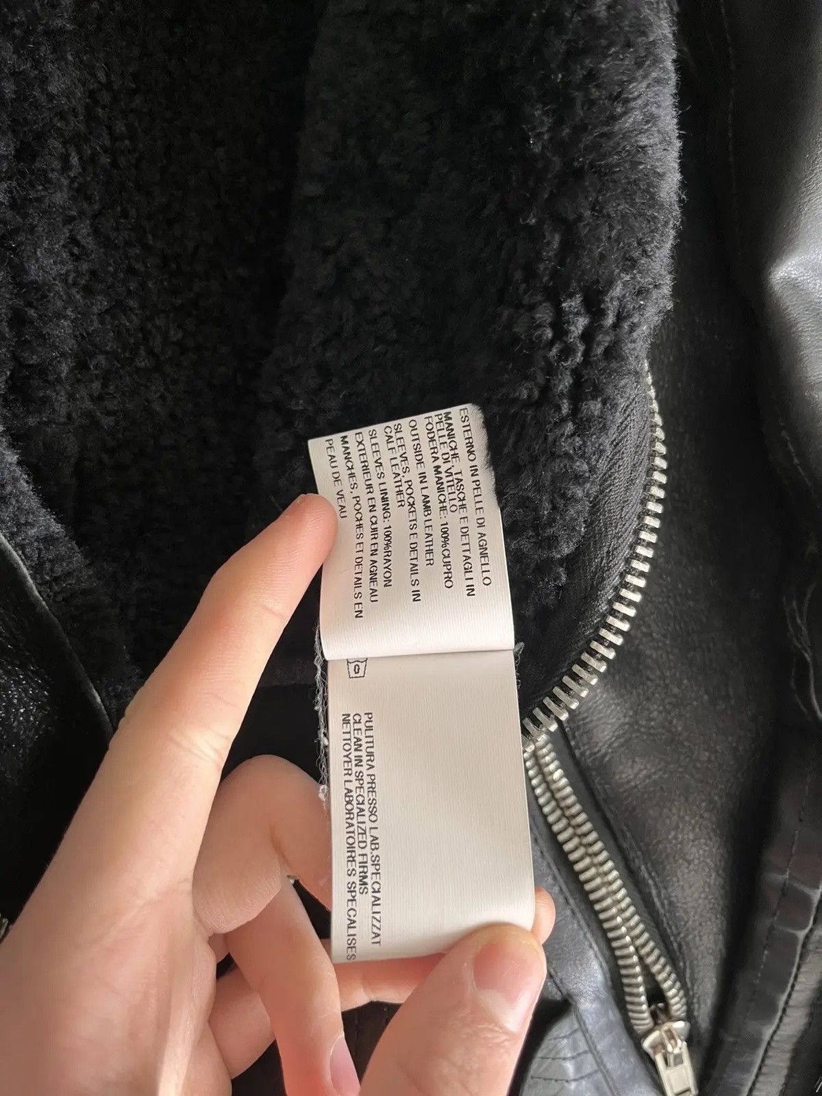 Rick Owens Rick Owens 2012 Mountain Leather Jacket with fur lining Size US M / EU 48-50 / 2 - 8 Thumbnail