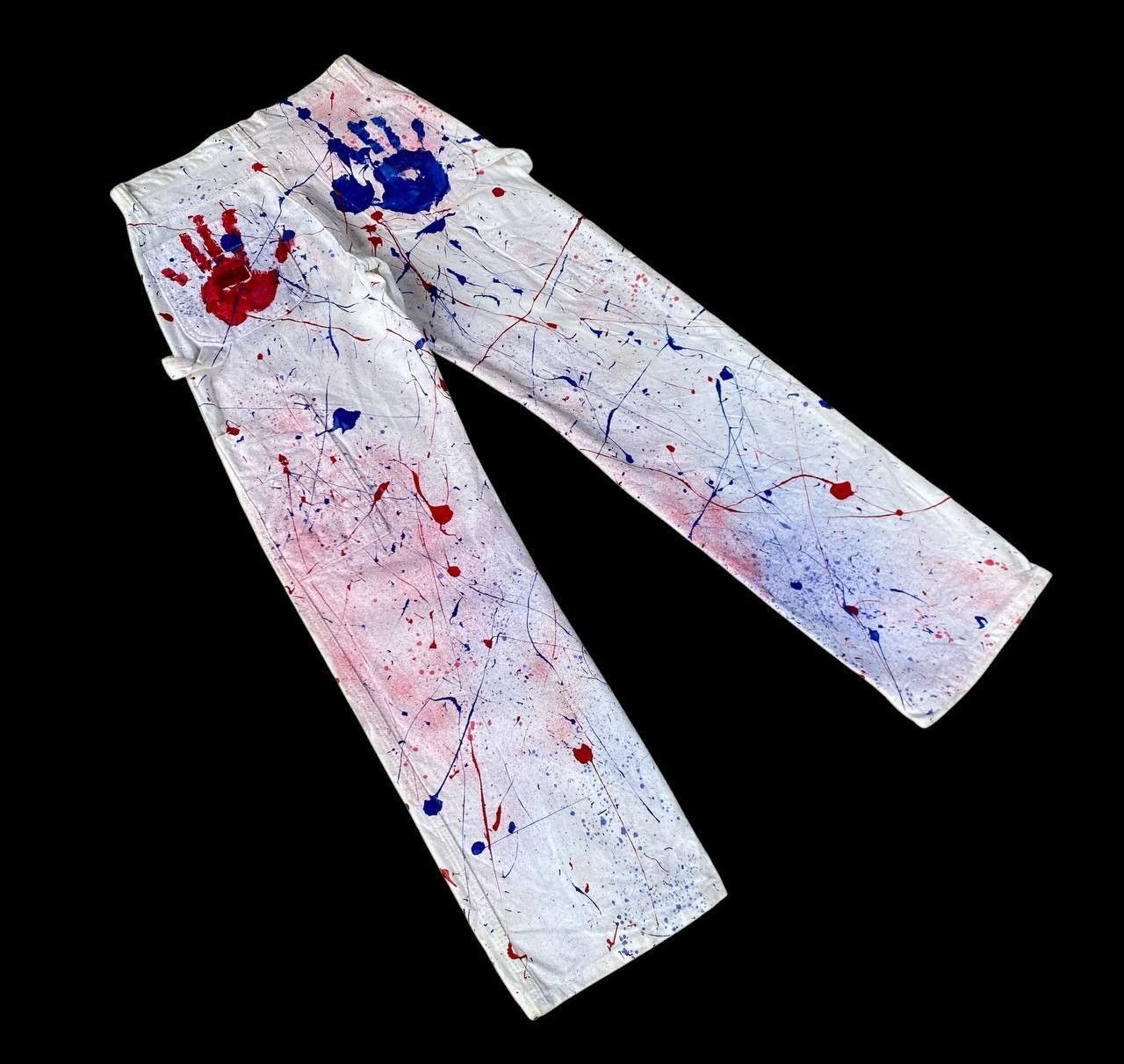 Vintage VINTAGE DICKIES CARPENTER REWORKED SPLATTER PAINT W28X32 Size US 28 / EU 44 - 10 Thumbnail