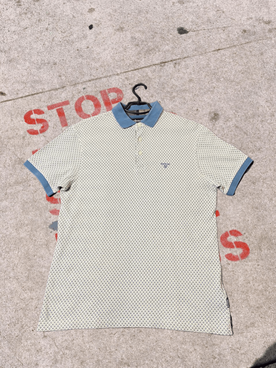 Barbour Barbour casual streetwear PRINT polo tee Size US L / EU 52-54 / 3 - 1 Thumbnail