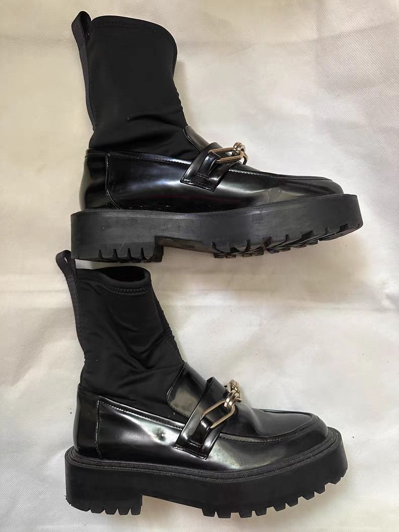 Zara Zara Ankle Boots / Sock Boots Q9 Size US 7 / IT 37 - 4 Thumbnail