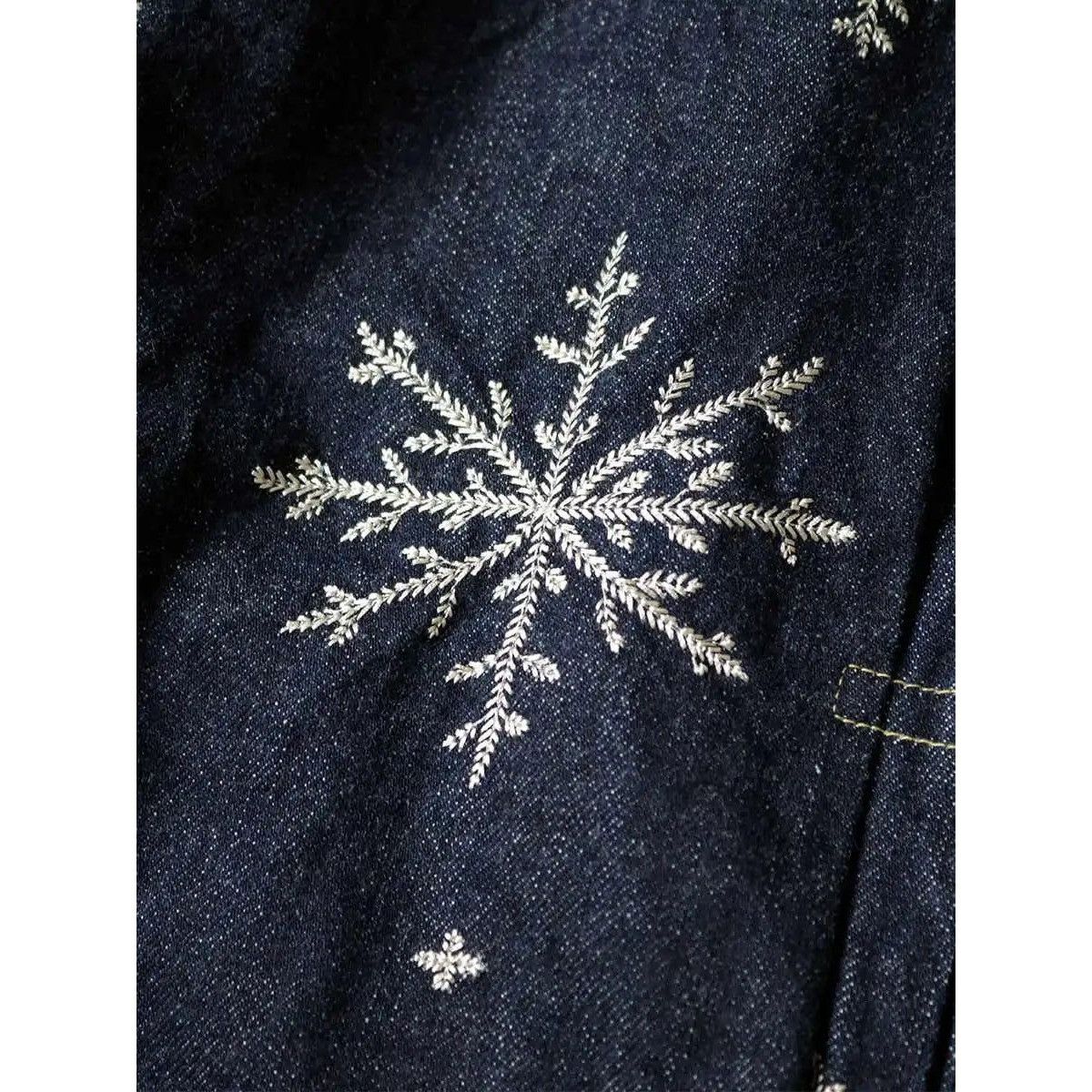 Kapital Kapital 14oz denim snow pattern embroidery 1ST JKT Jacket Size US XXL / EU 58 / 5 - 7 Thumbnail