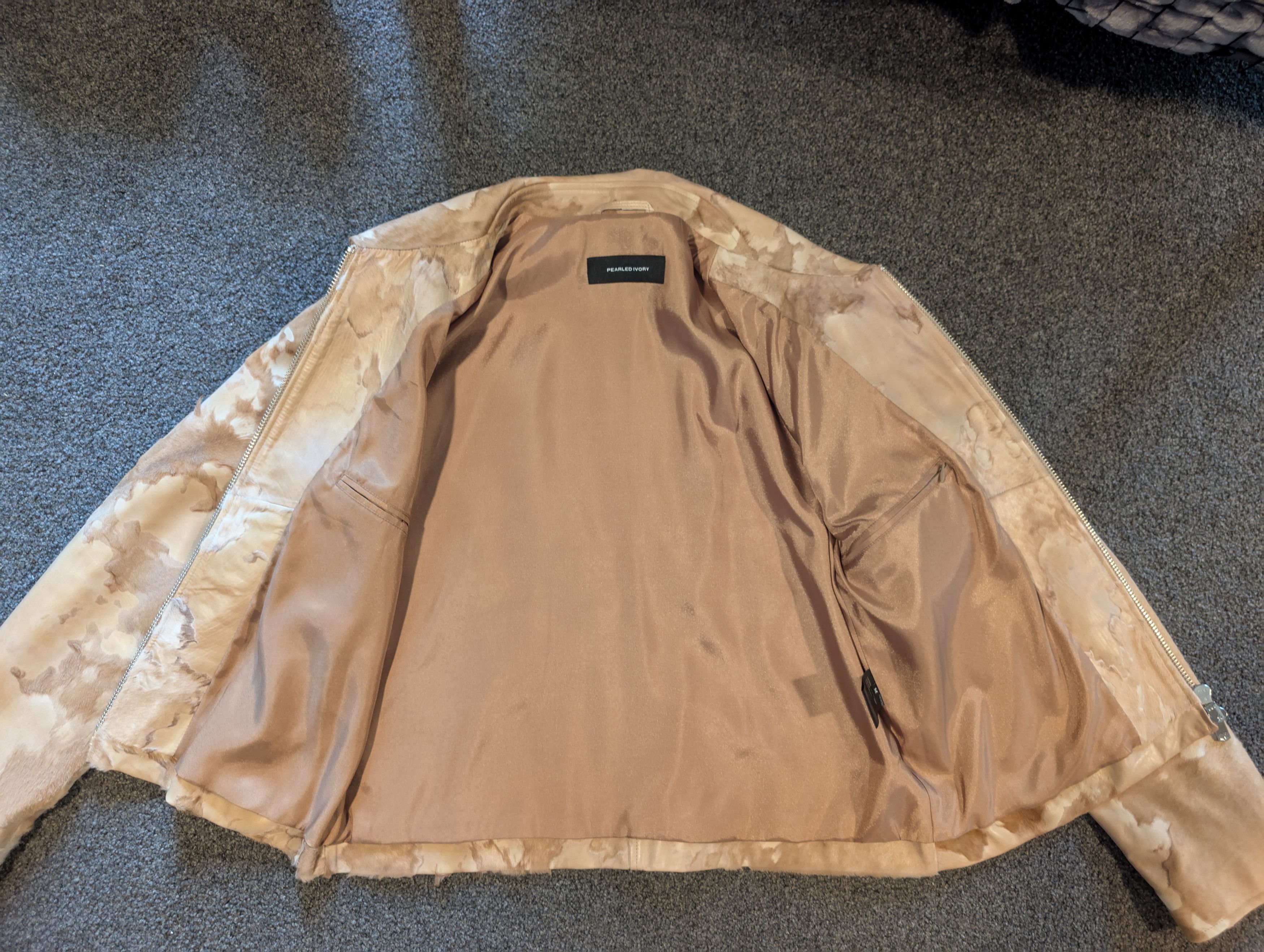 Pearled Ivory Rare Archive Hyde Blouson Leather Jacket Size US M / EU 48-50 / 2 - 5 Thumbnail