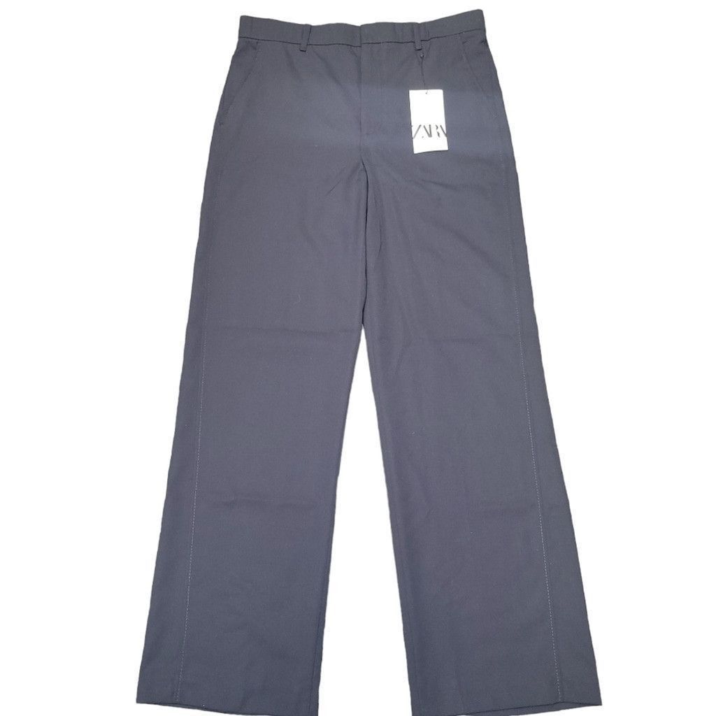 Zara Zara Straight Leg Wool-Blend Dress Pants Men's. Waist 33 Size US 33 - 2 Thumbnail