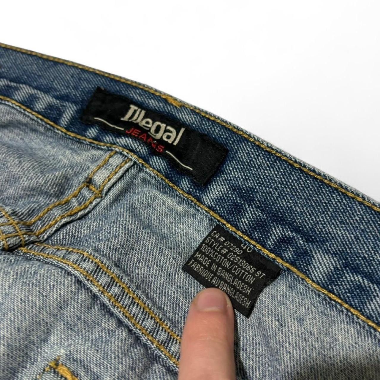 Vintage Vintage 00s Faded Blue Baggy Denim Jeans Size US 40 / EU 56 - 5 Thumbnail