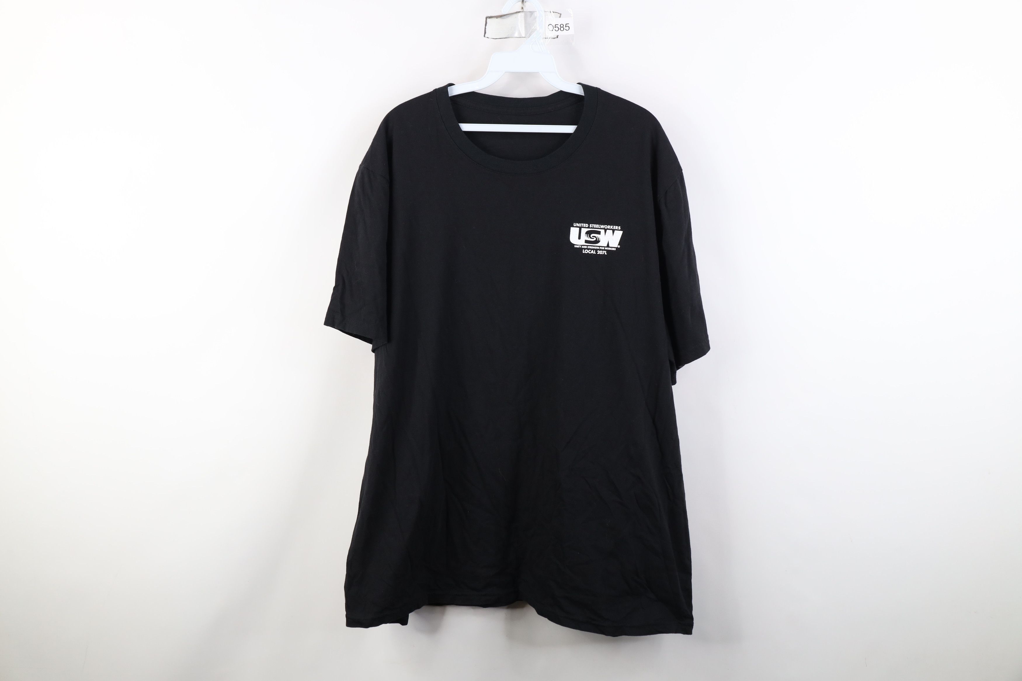 Vintage Y2K Local 207L United Steelworkers Union Dawg T-Shirt Black Size US XXL / EU 58 / 5 - 1 Thumbnail