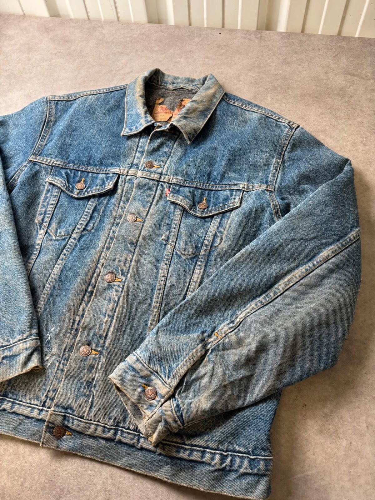 Levi's Veste Jean Levi's Type III trucker 71506 Made In USA 80s L Size US L / EU 52-54 / 3 - 2 Thumbnail