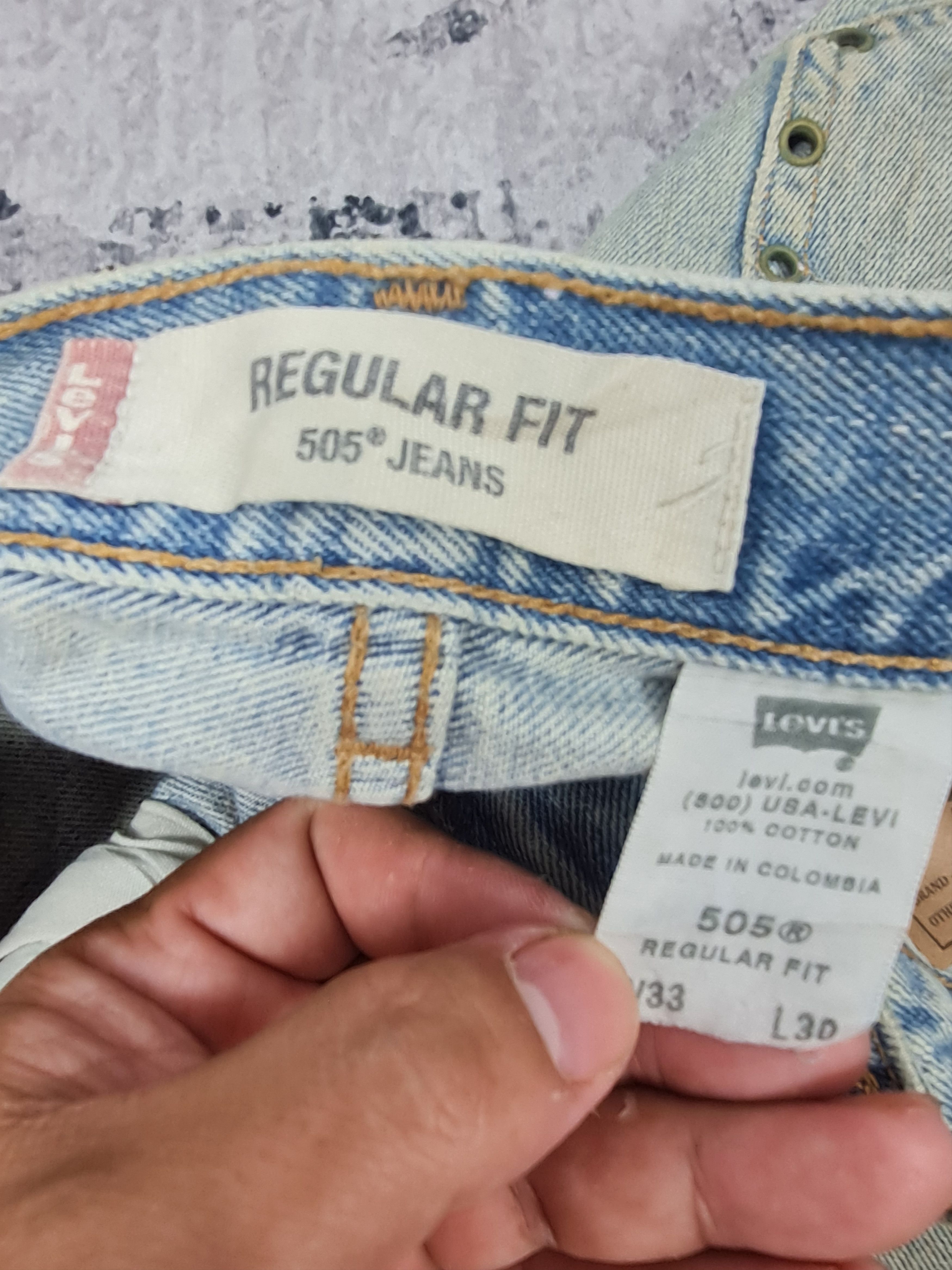 Levi's Vintage Clothing Vtg LEVIS 505 Paint Splatter Bondage Jeans L0361 Size 33x30 Size US 33 - 14 Thumbnail