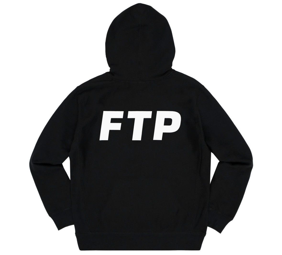 Fuck The Population FLOCKED LOGO PULLOVER (BLACK) Size US XL / EU 56 / 4 - 2 Thumbnail