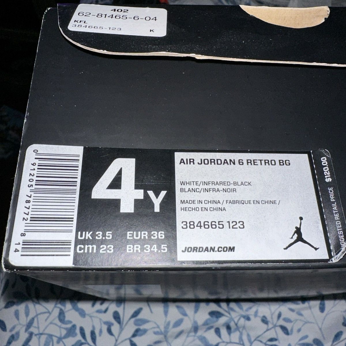 Jordan Brand AIR JORDAN 6 INFRARED Size US 5.5 / IT 35.5 - 7 Thumbnail