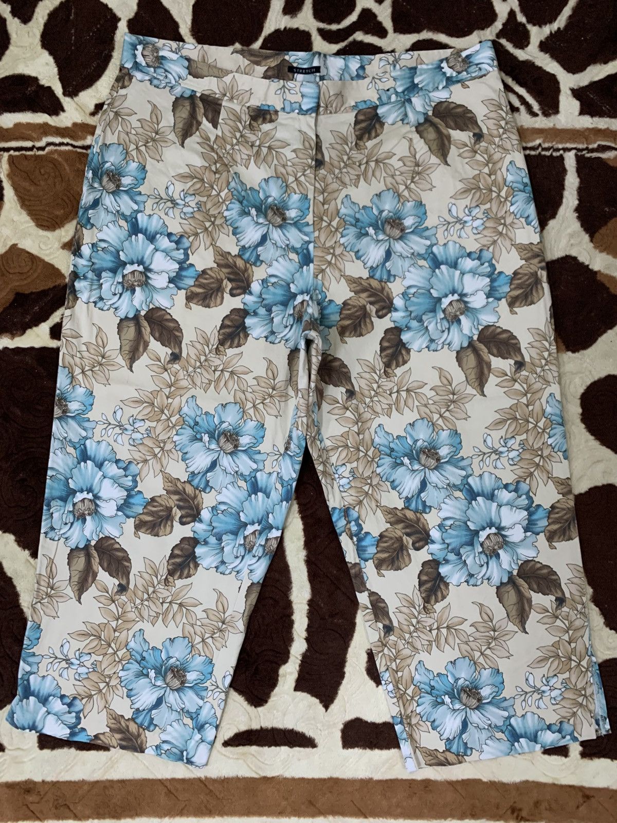 Vintage LAST DROP#Vintage Avenue Cropped Floral Pants Made In USA Size US 36 / EU 52 - 1 Thumbnail