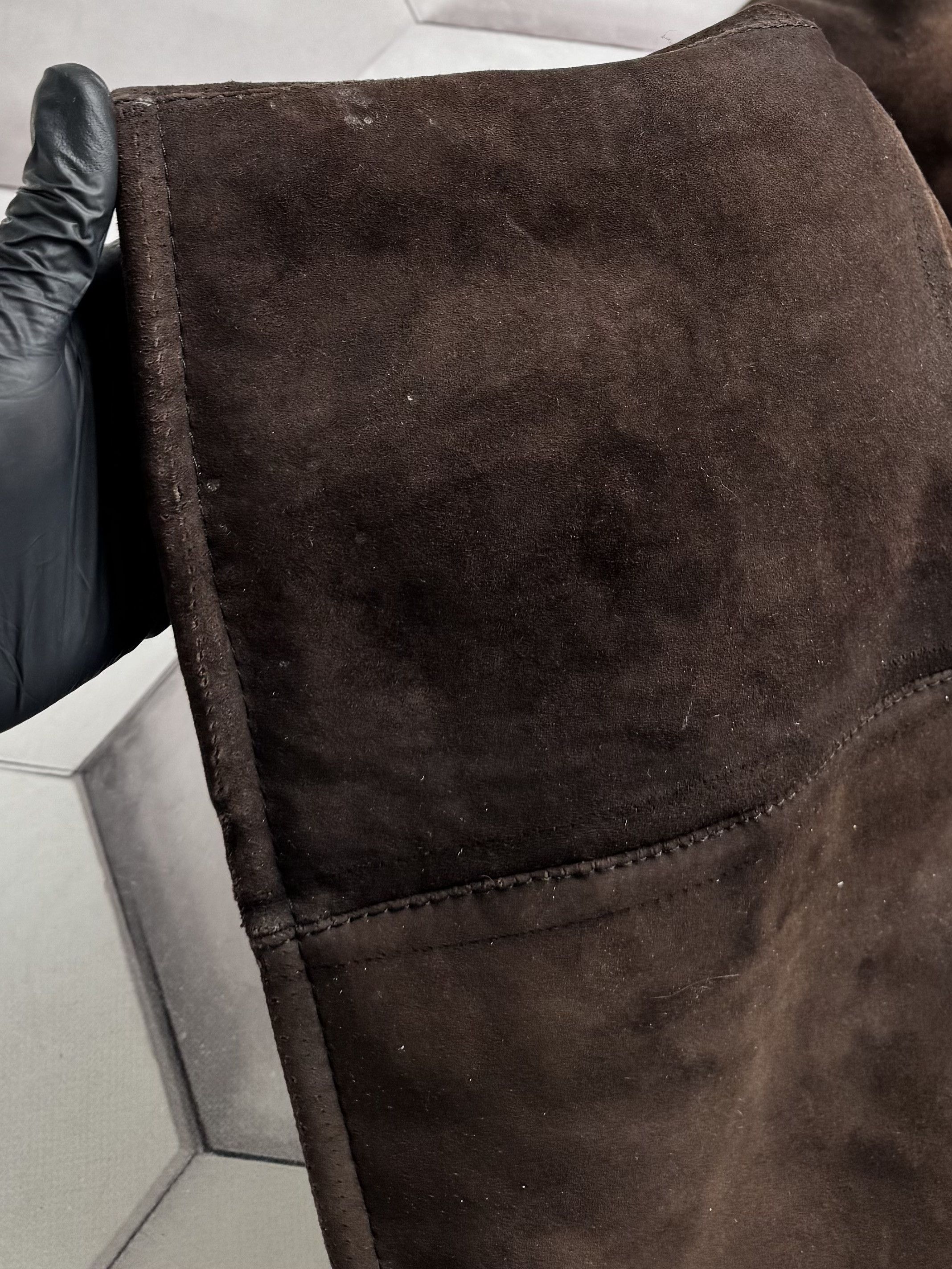 Vintage Vintage 80's Real Sheepskin Thrashed Coat (E4) Size XL / US 12-14 / IT 48-50 - 10 Thumbnail