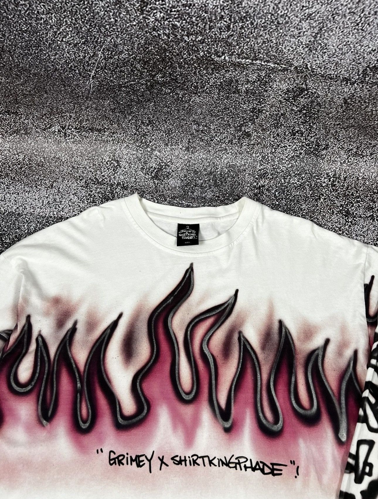 Japanese Brand × Vintage Grimey x Shirt King Phade Long Sleeve GRMY Y2K Big Logo Fire Size US L / EU 52-54 / 3 - 4 Thumbnail