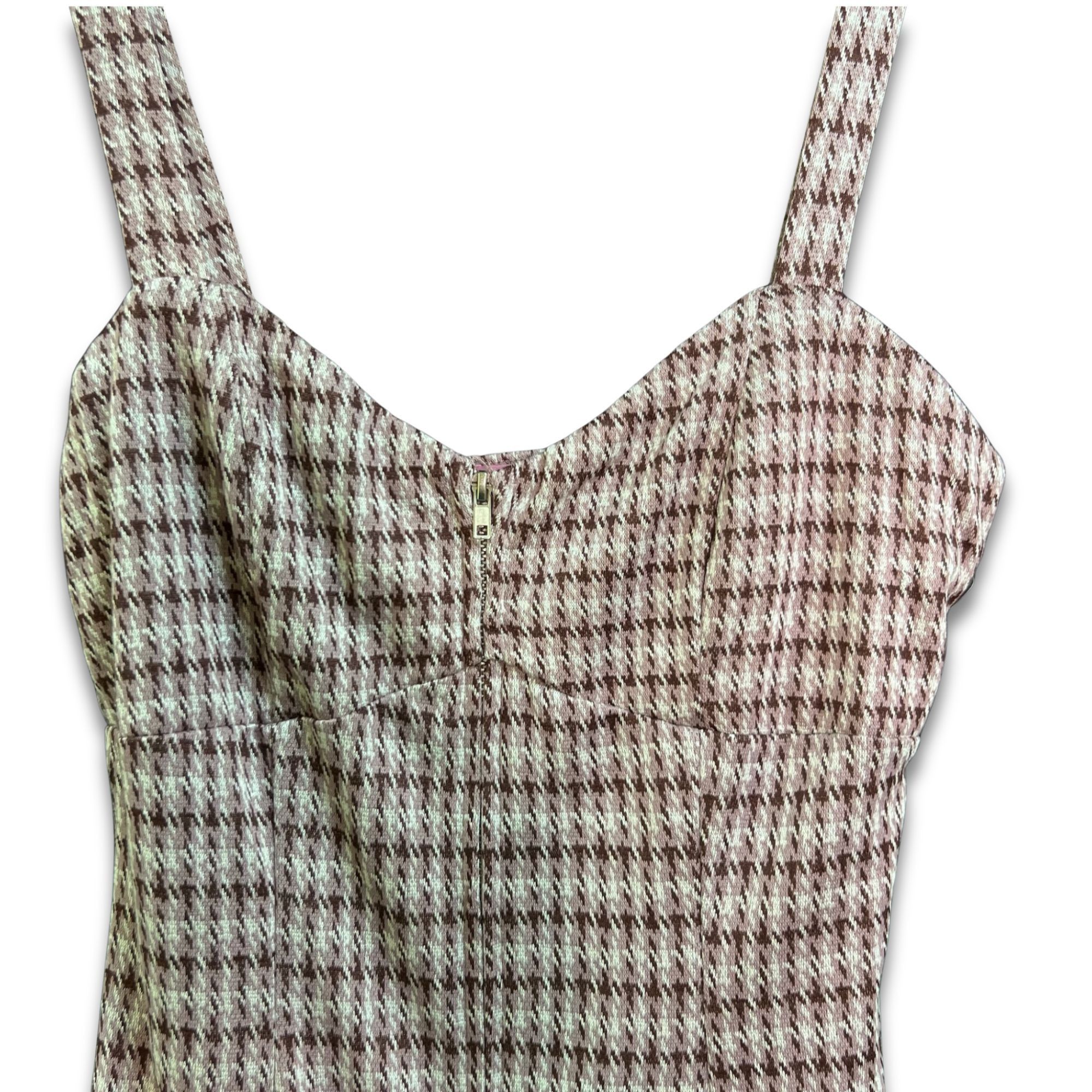 Other MIAMI For Francescas Sleeveless Plaid Mini Dress Size S Pink Size S / US 4 / IT 40 - 4 Thumbnail