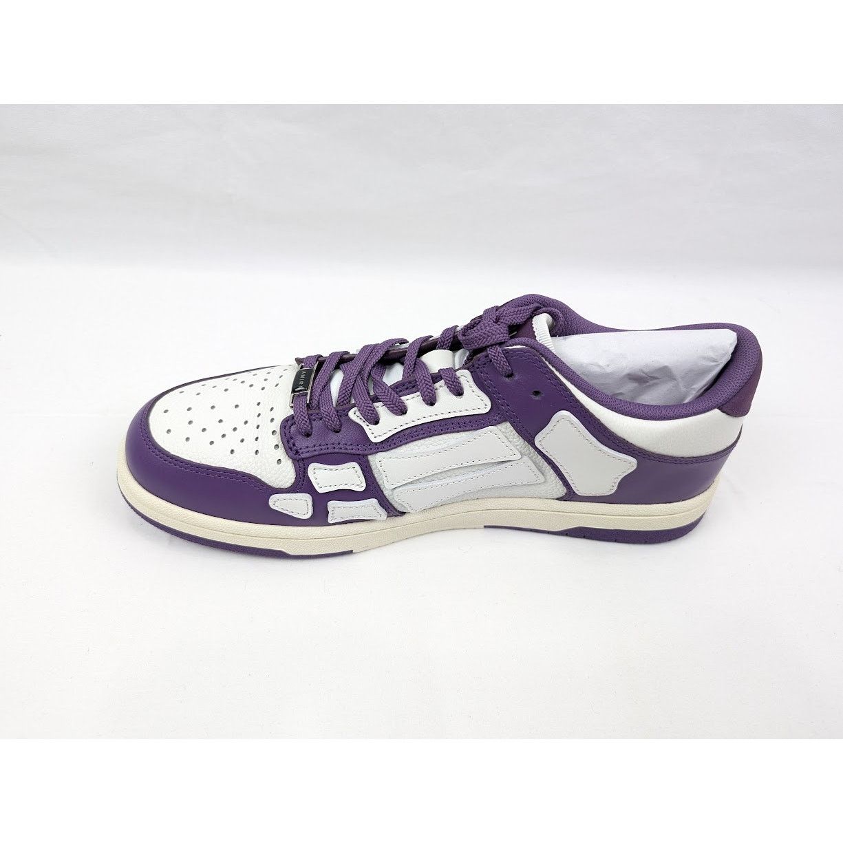 Amiri o1rshd1 Skeleton Low-Top Sneakers in Purple/White Size US 12 / EU 45 - 7 Thumbnail