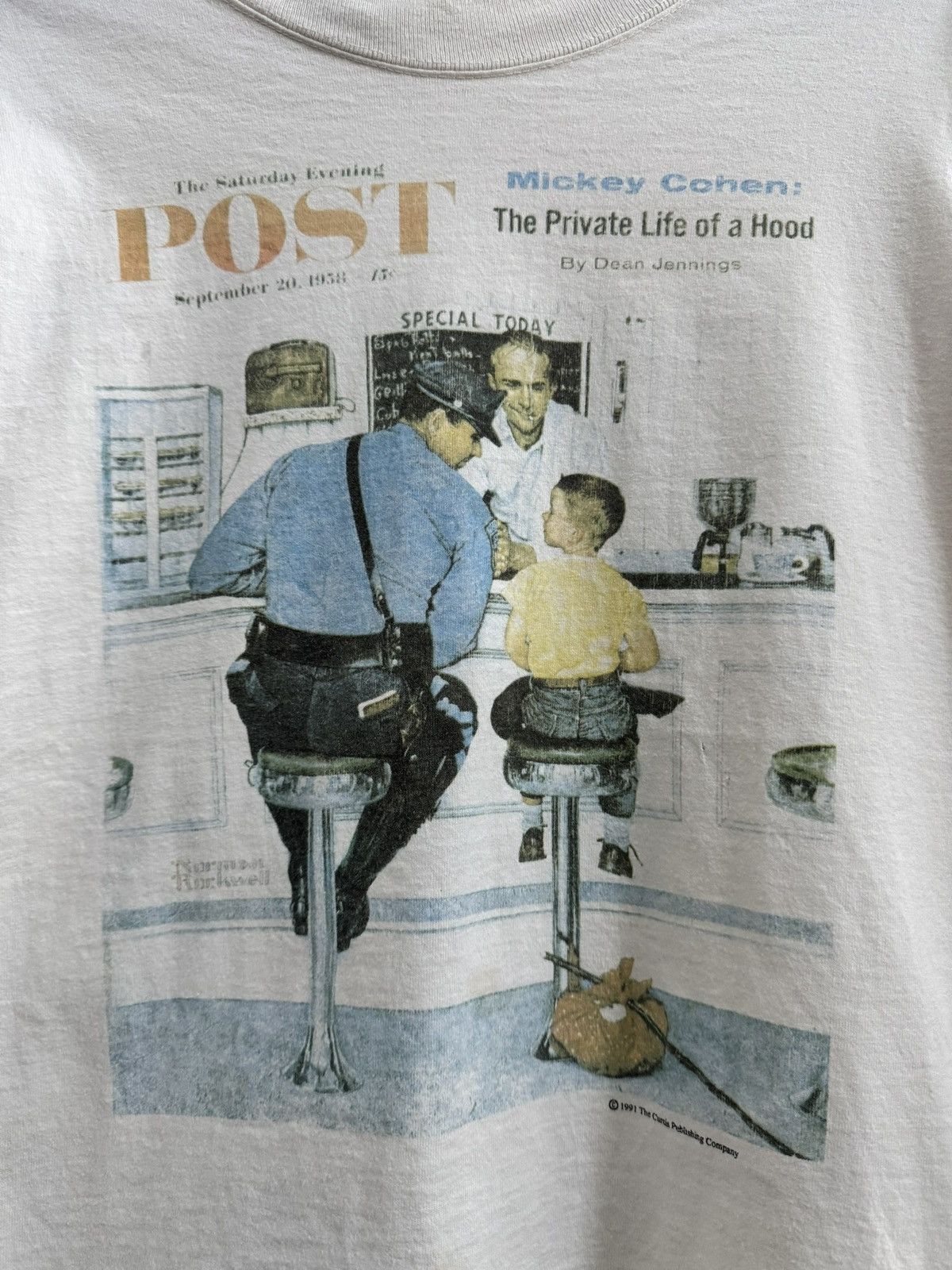 Arts & Science Vintage Saturday Evening Post Norman Rockwell Runaway Tee Size US L / EU 52-54 / 3 - 2 Thumbnail