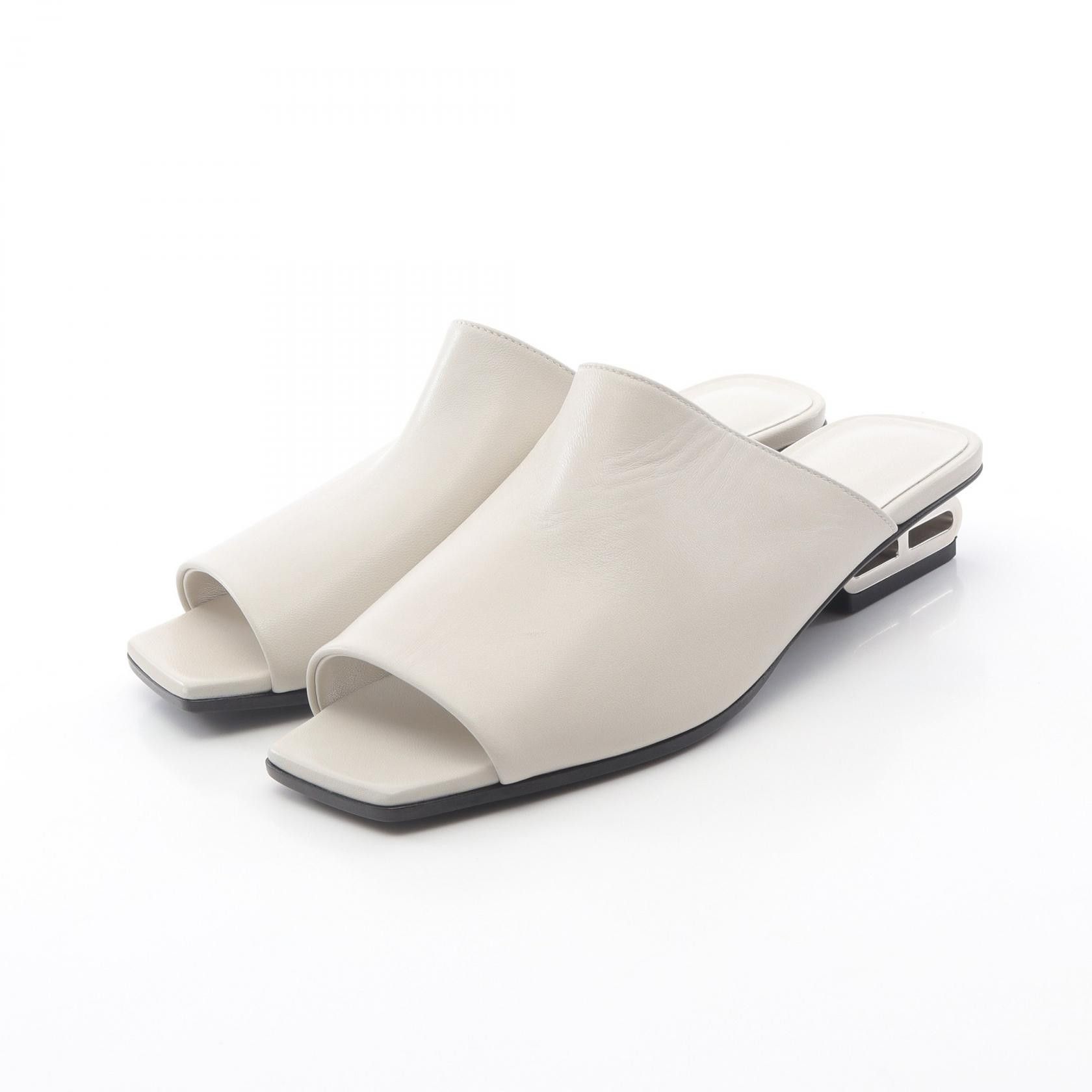 Hermes Hermes IDOLE Chaine d'Ancre Leather Mule Leather Shoes DUTY FREE for USA